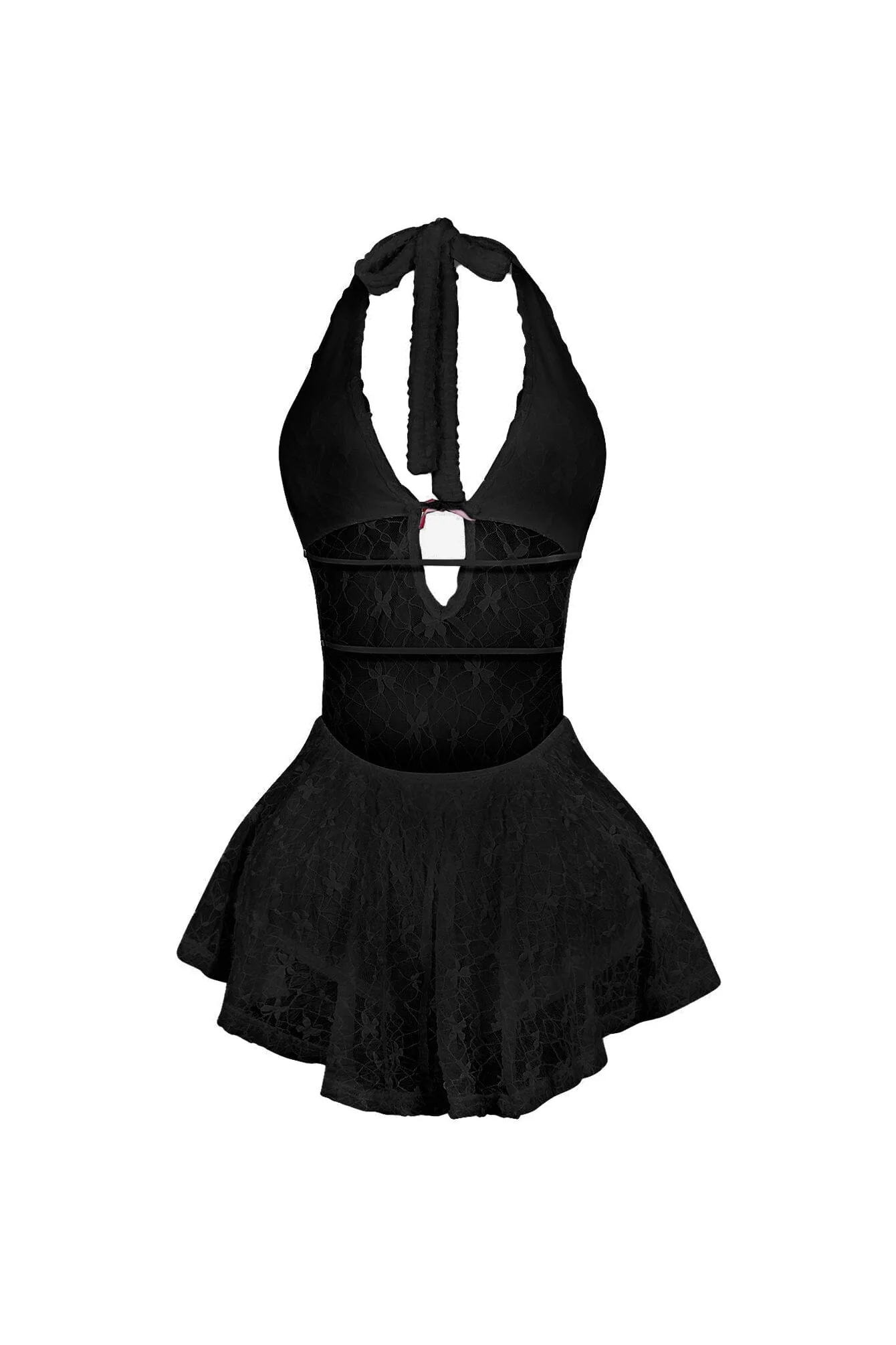 3145-Kiyomi-Halter-Neck-Mesh-Lace-Mini-Dress-11.webp Kiyomi Halter Neck Mesh Lace Mini Dress