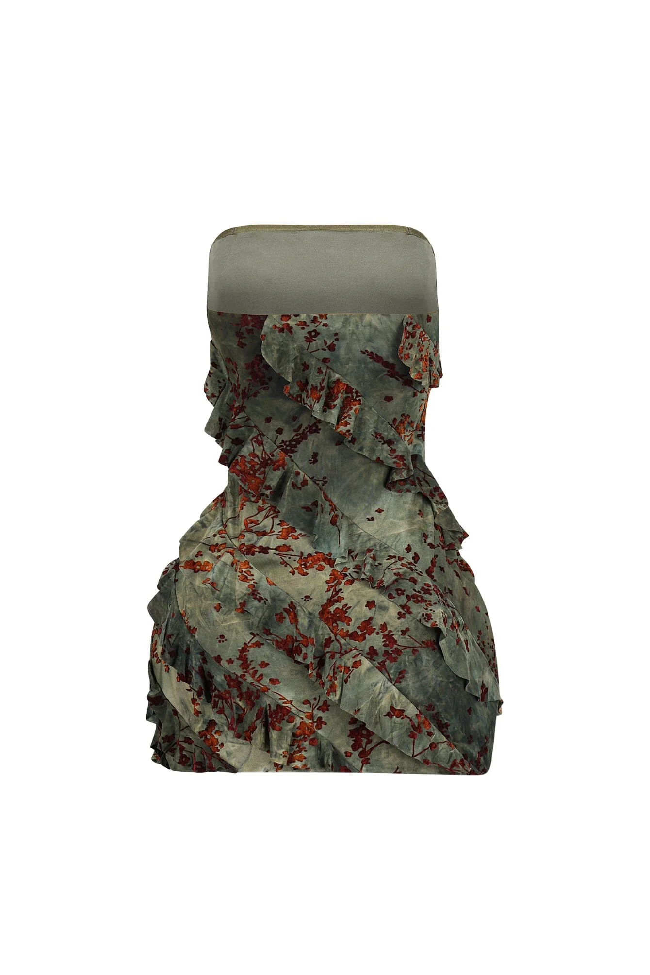 3181-Koenji-Velvet-Burnout-Ruffle-Mini-Dress-10.webp Koenji Velvet Burnout Ruffle Mini Dress