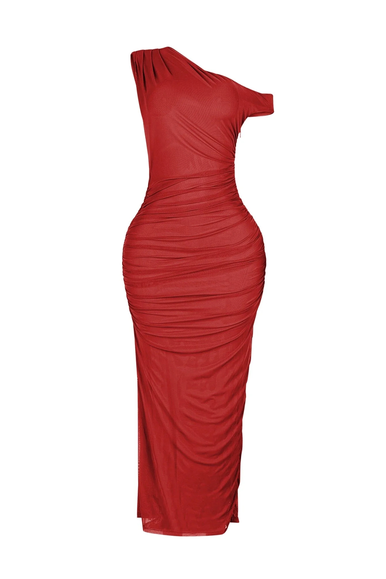 3188-Theia-Asymmetrical-Ruched-Mesh-Dress-5.webp Theia Asymmetrical Ruched Mesh Dress