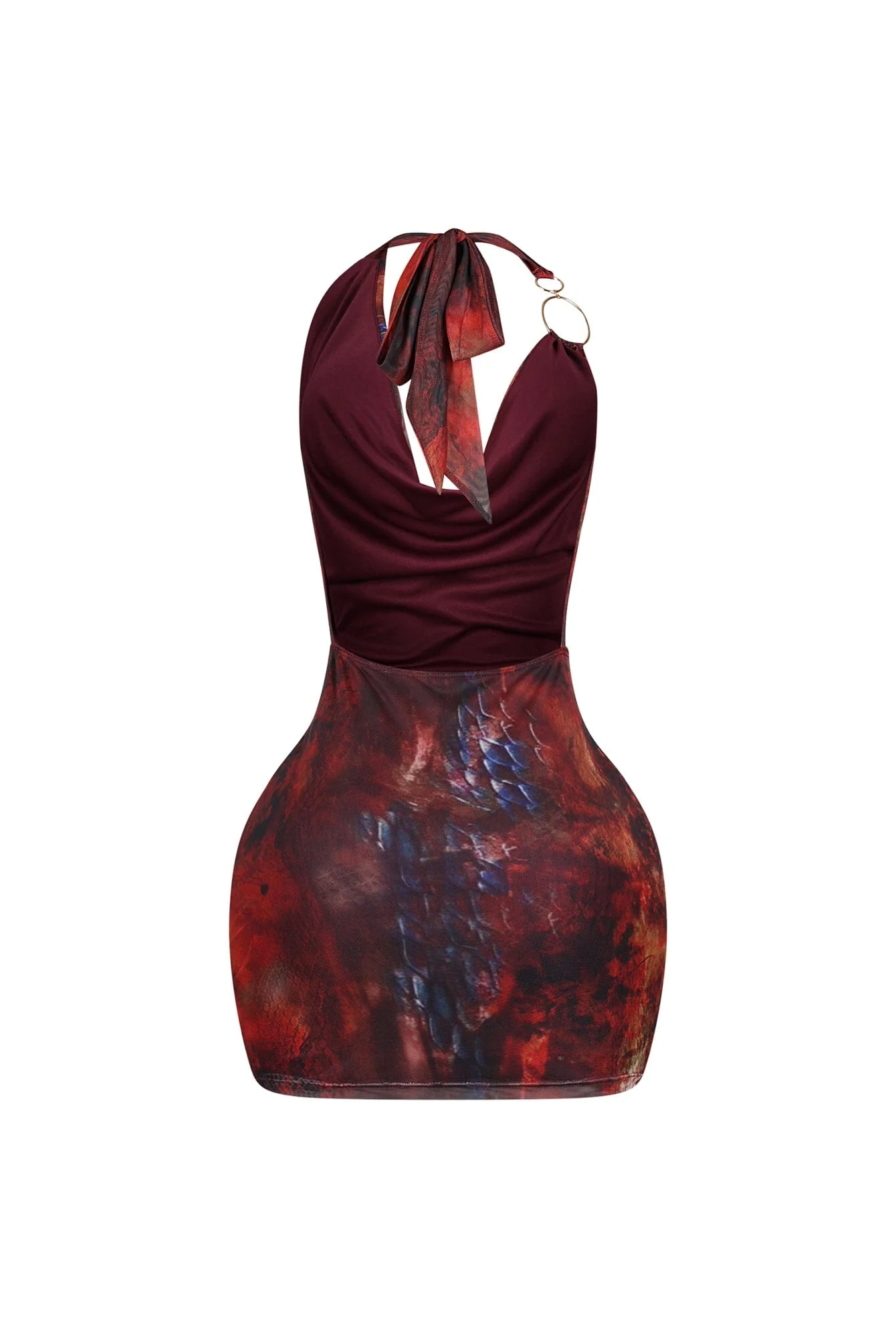 322-El-Veneno-Halter-Mini-Dress-With-Ring-5.webp El Veneno Halter Mini Dress With Ring