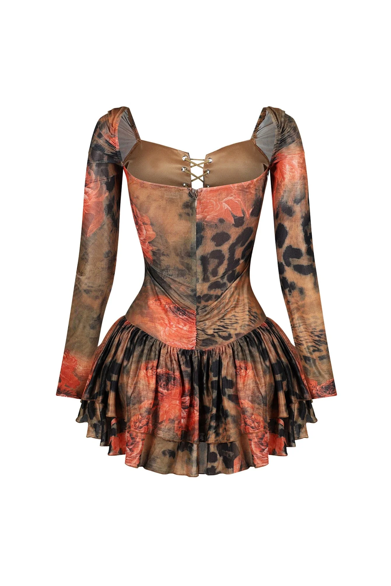 3282-Reyna-Print-Mesh-Ruffle-Mini-Dress-3.webp Reyna Print Mesh Ruffle Mini Dress