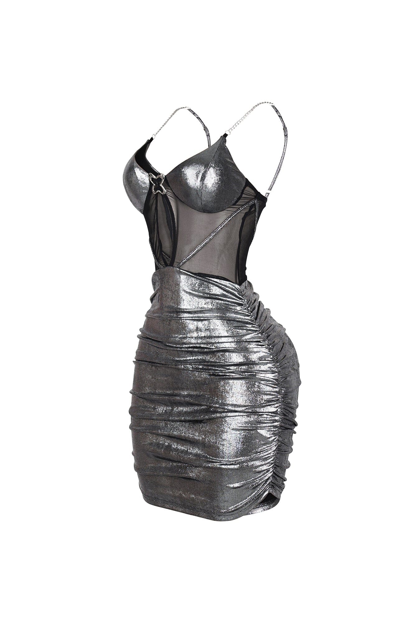 3413-Metallure-Slinky-Foil-Mini-Dress-4.jpg Metallure Slinky Foil Mini Dress