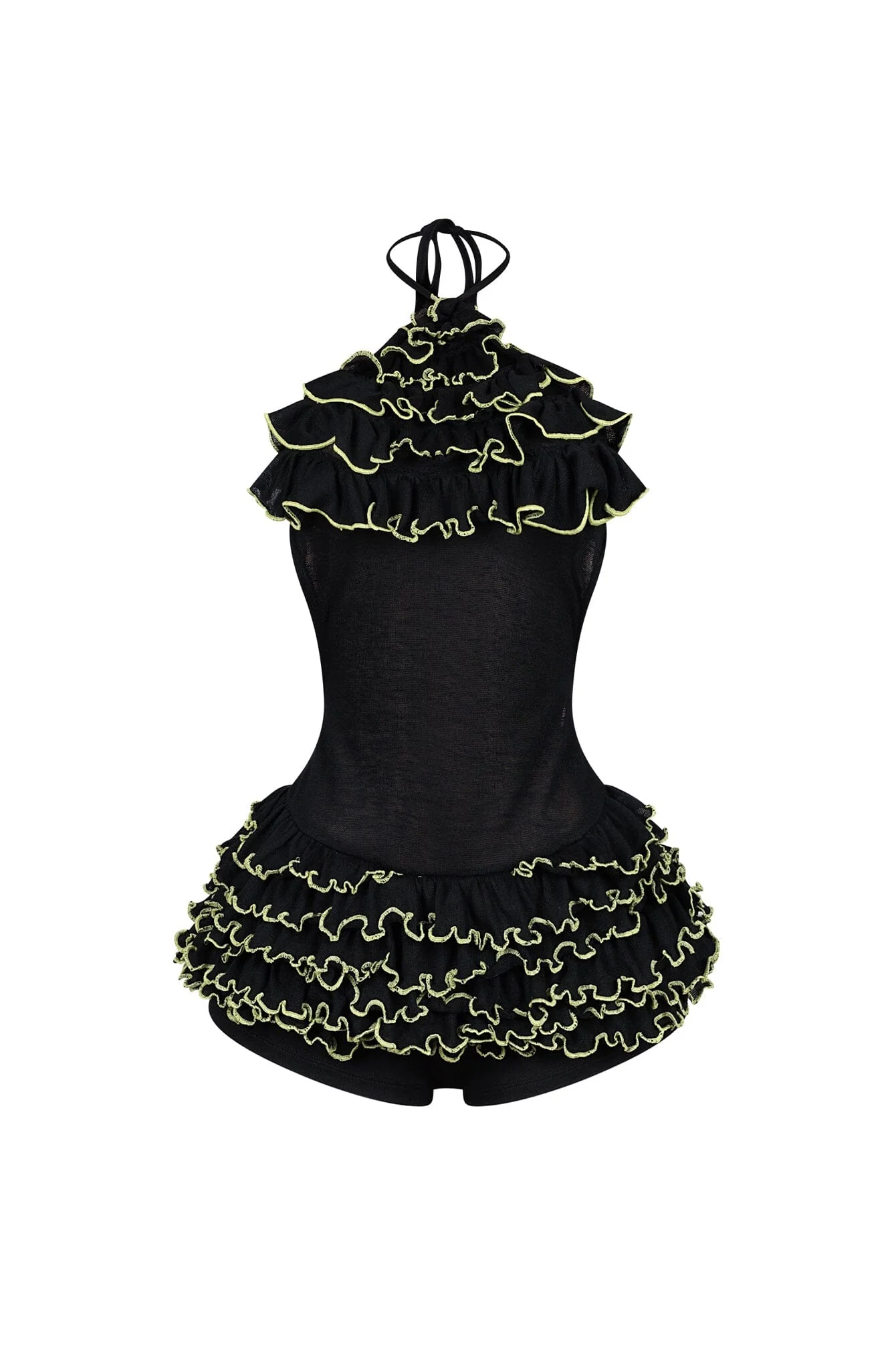 347-Sayaka-Ruffled-Halter-Neck-Mini-Dress-4.webp Sayaka Ruffled Halter Neck Mini Dress