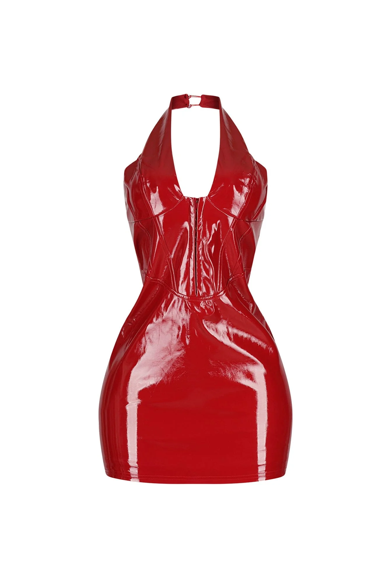 3496-Soho-Glossy-Halter-Mini-Dress-5.webp Soho Glossy Halter Mini Dress