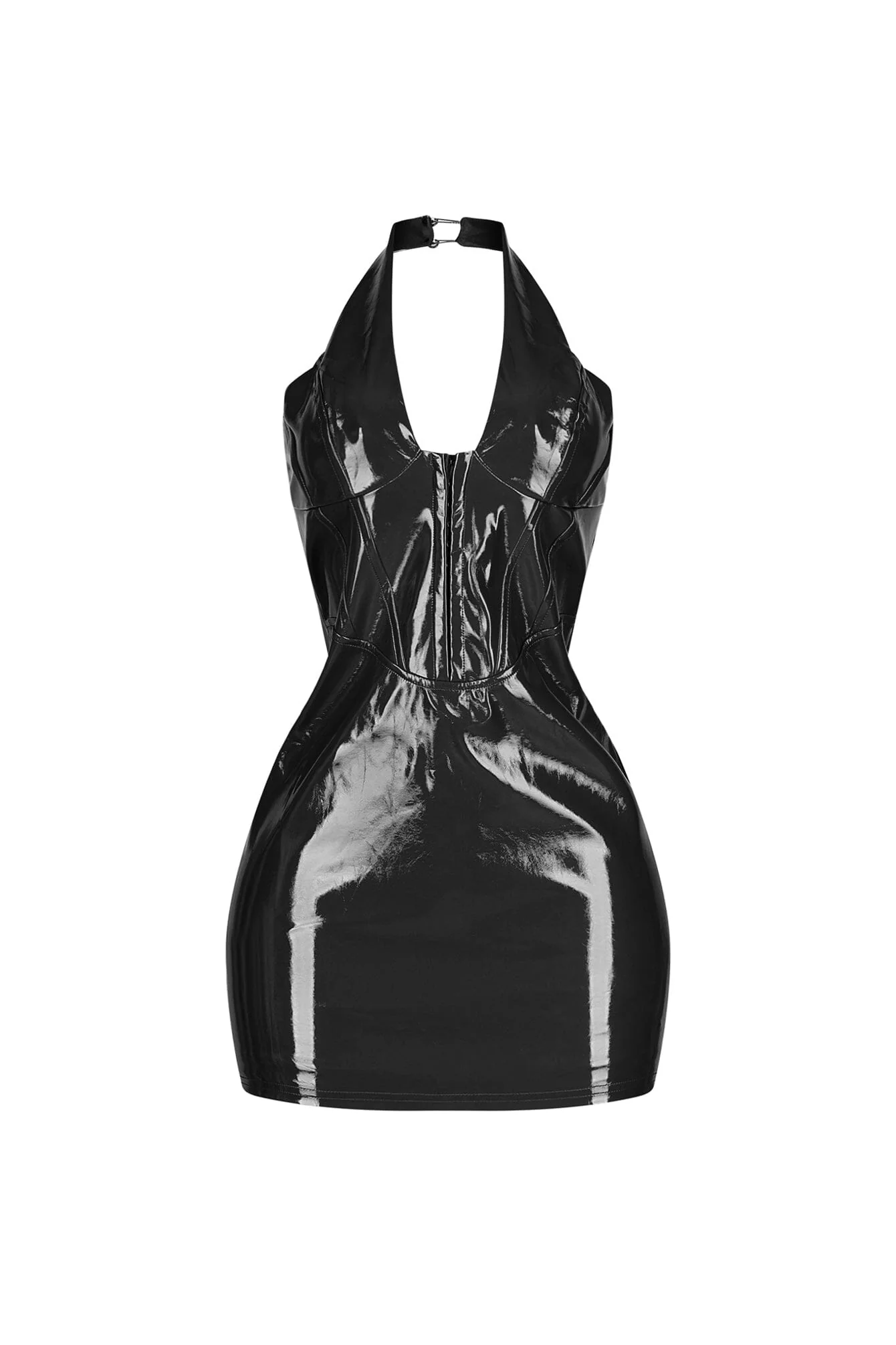 3496-Soho-Glossy-Halter-Mini-Dress-7.webp Soho Glossy Halter Mini Dress