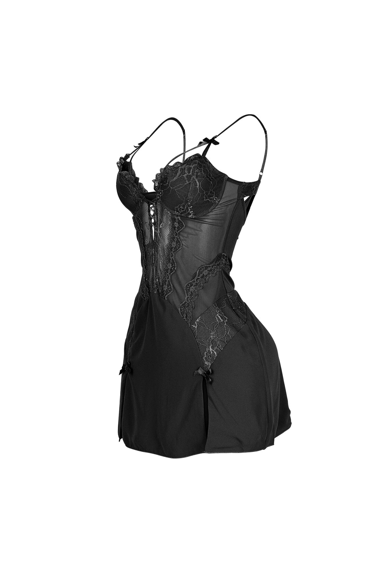 3597-Fiorella-Ribbon-Mesh-Mini-Dress-7.jpg Fiorella Ribbon Mesh Mini Dress