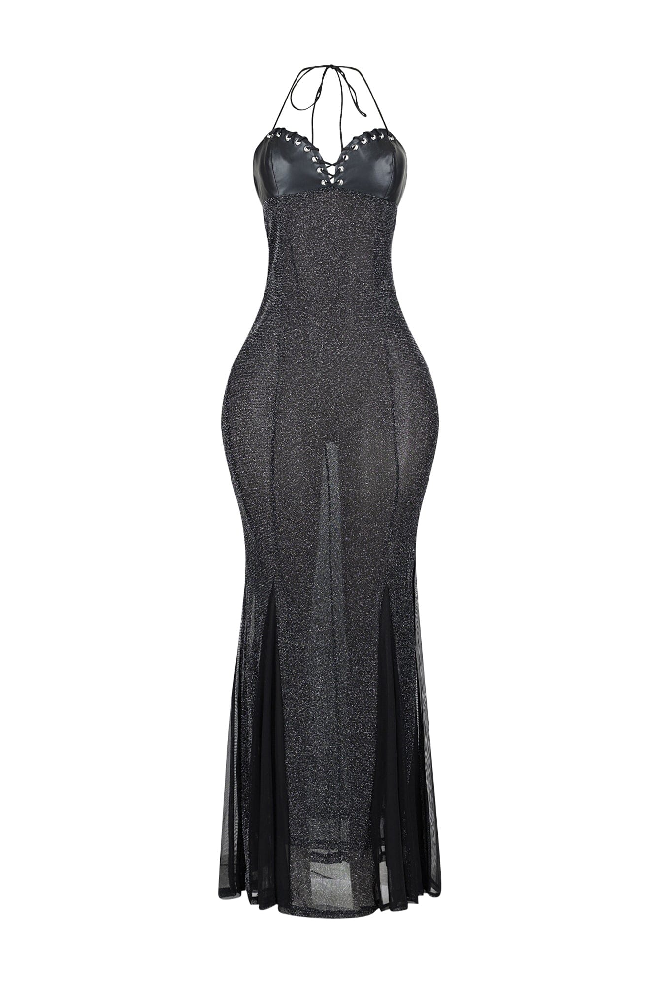 3652-High-Shine-Mermaid-Halter-Dress-4.jpg High Shine Mermaid Halter Dress