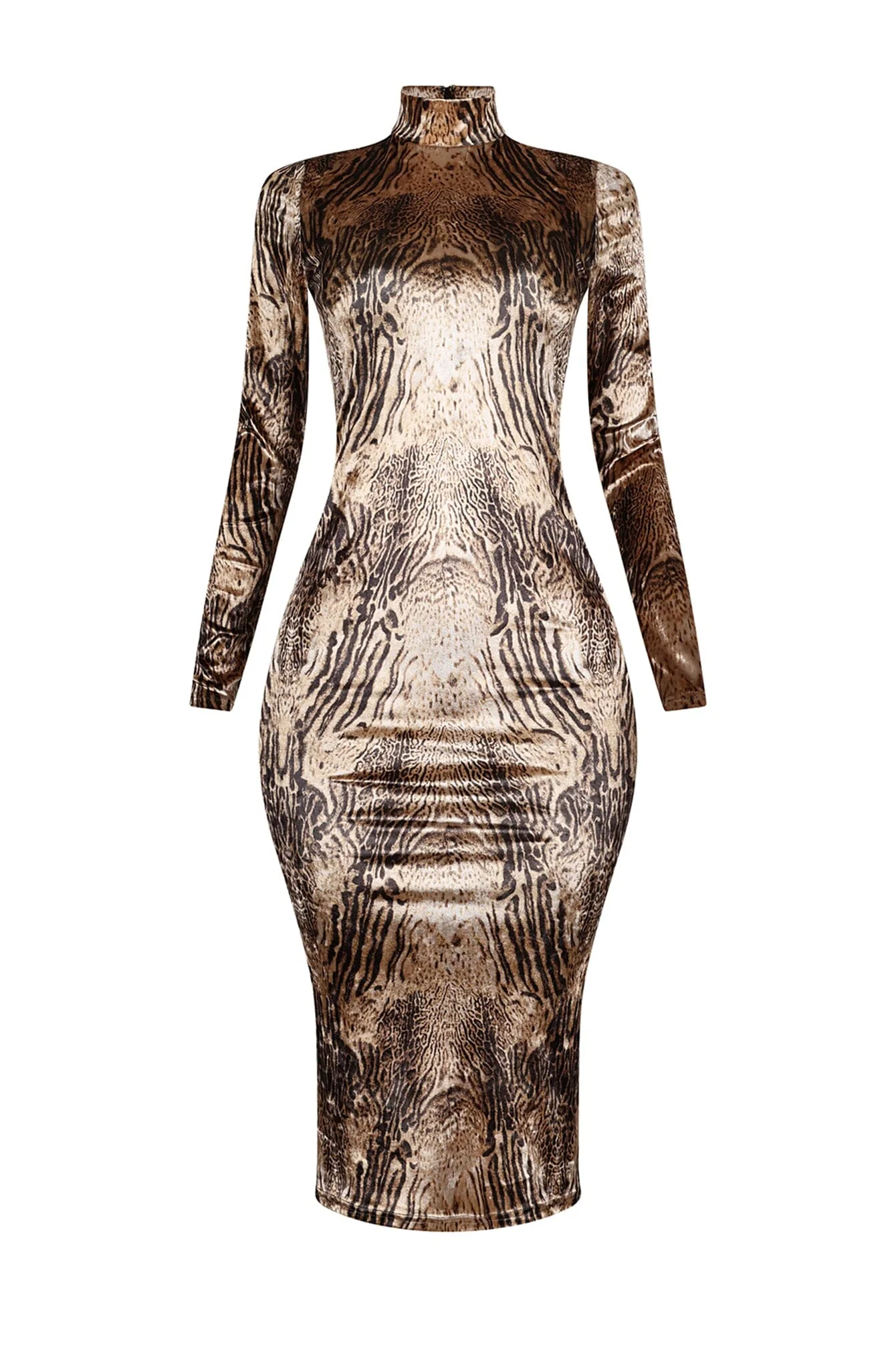 3754-Nikki-Velvet-Animal-Print-Midi-Dress-3.webp Nikki Velvet Animal Print Midi Dress