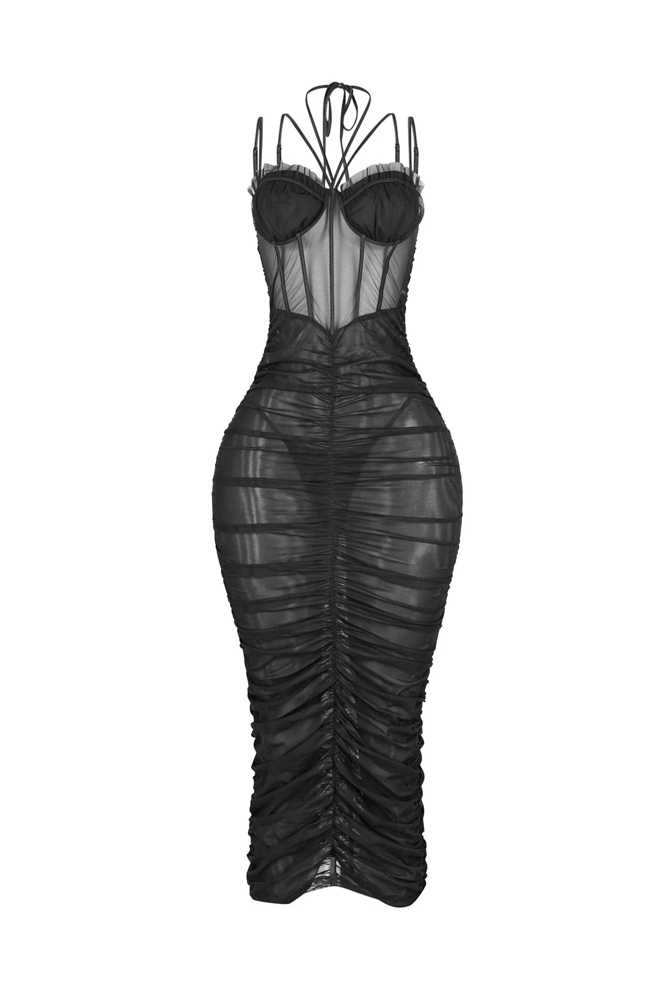 3792-Obsession-Mesh-Ruched-Dress-6.webp Obsession Mesh Ruched Dress