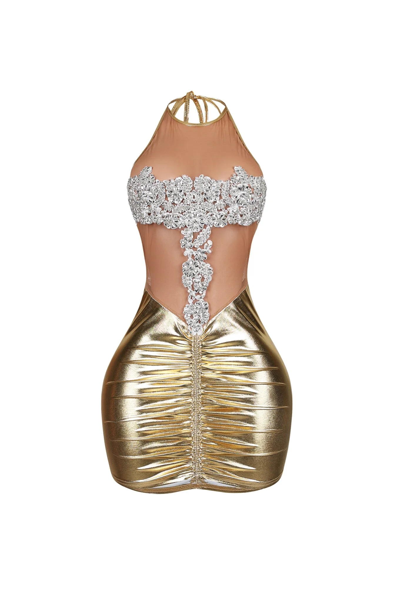 3803-The-Queen-Rhinestone-Mesh-Halter-Mini-Dress-3.webp The Queen Rhinestone Mesh Halter Mini Dress