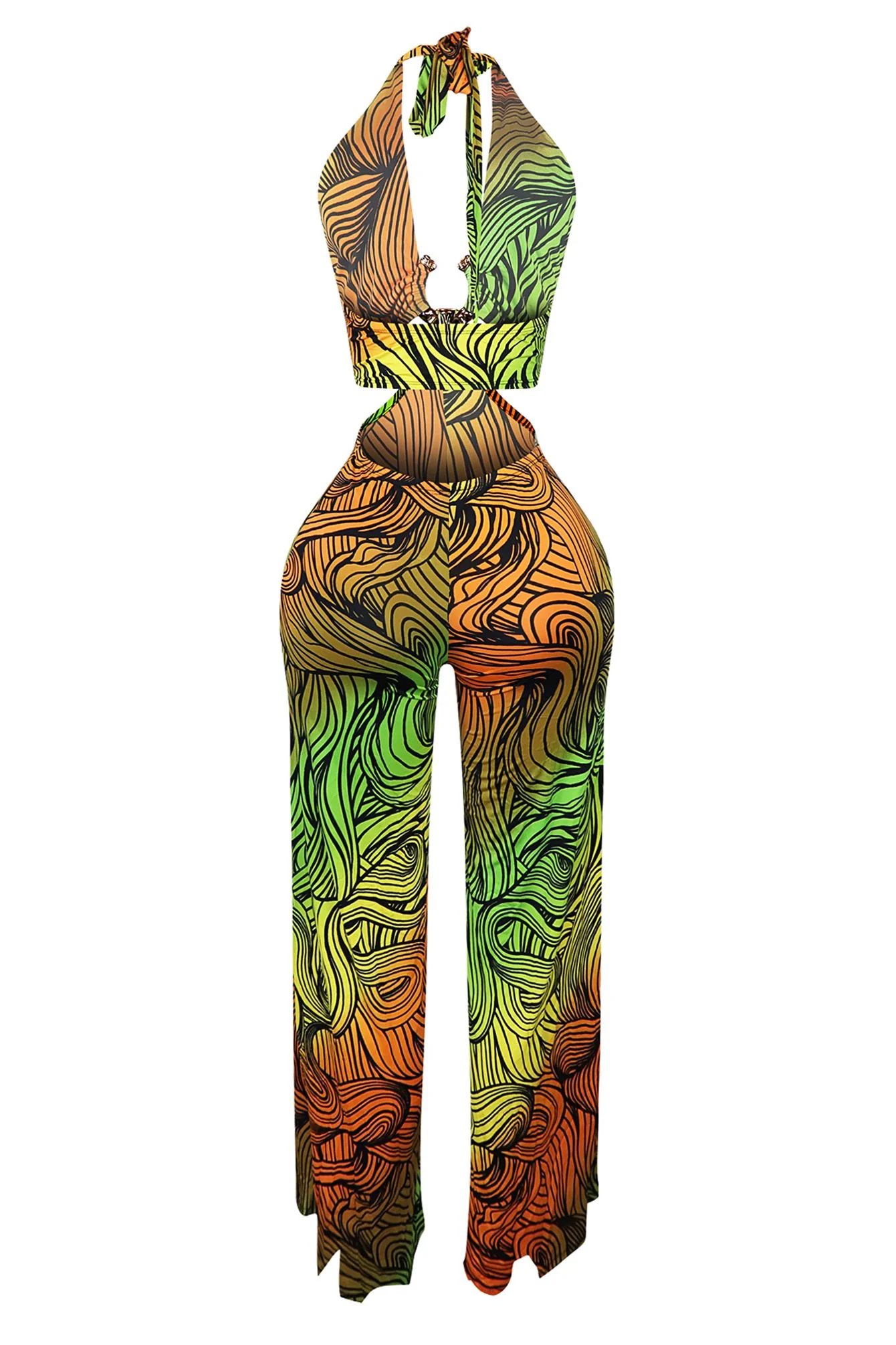 3967-Sweet-Escape-Metal-Trim-Print-Halter-Jumpsuit-5.webp Sweet Escape Metal Trim Print Halter Jumpsuit
