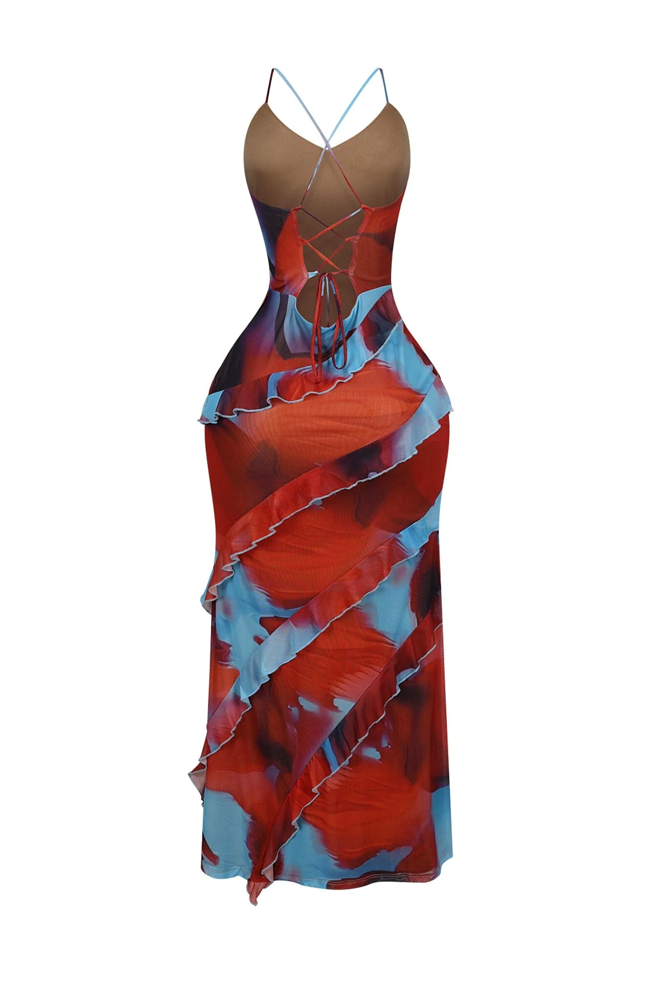 404-Josefina-Mesh-Print-Ruffle-Maxi-Dress-5.webp Josefina Mesh Print Ruffle Maxi Dress