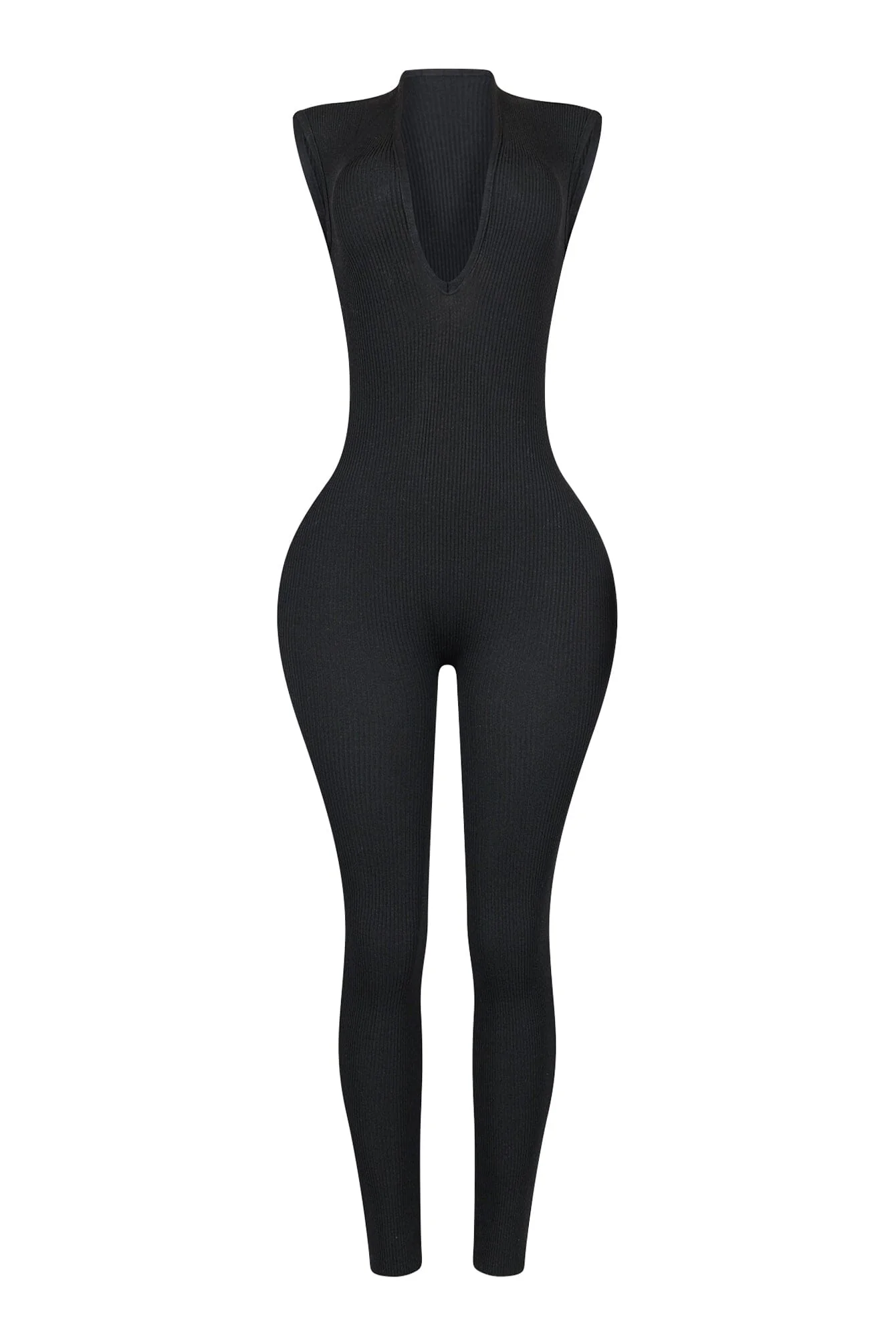 4184-Winnie-Ribbed-Knit-V-neck-Jumpsuit-3.webp Winnie Ribbed Knit V neck Jumpsuit