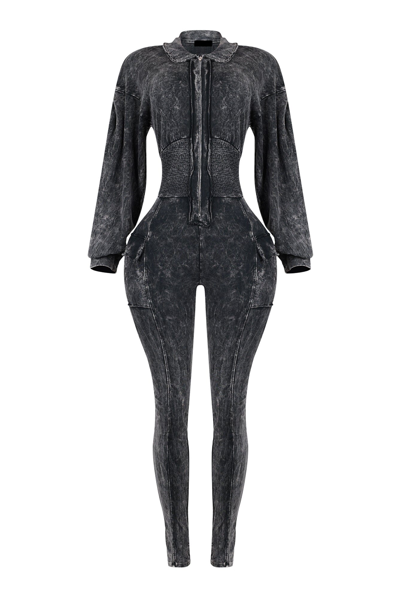 4253-Olivia-Mineral-Washed-Smocking-Jumpsuit-3.jpg Olivia Mineral Washed Smocking Jumpsuit