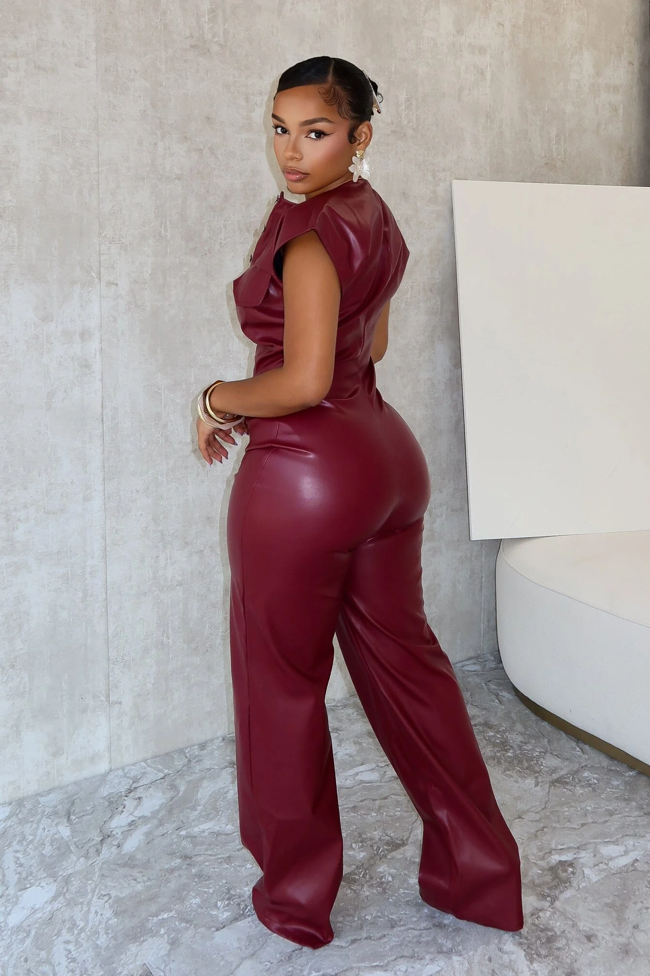 4270-Kaiya-PU-Button-Down-Jumpsuit-7.webp Kaiya PU Button Down Jumpsuit