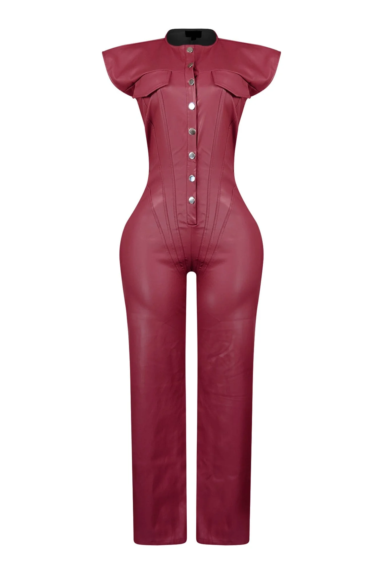 4270-Kaiya-PU-Button-Down-Jumpsuit-9.webp Kaiya PU Button Down Jumpsuit