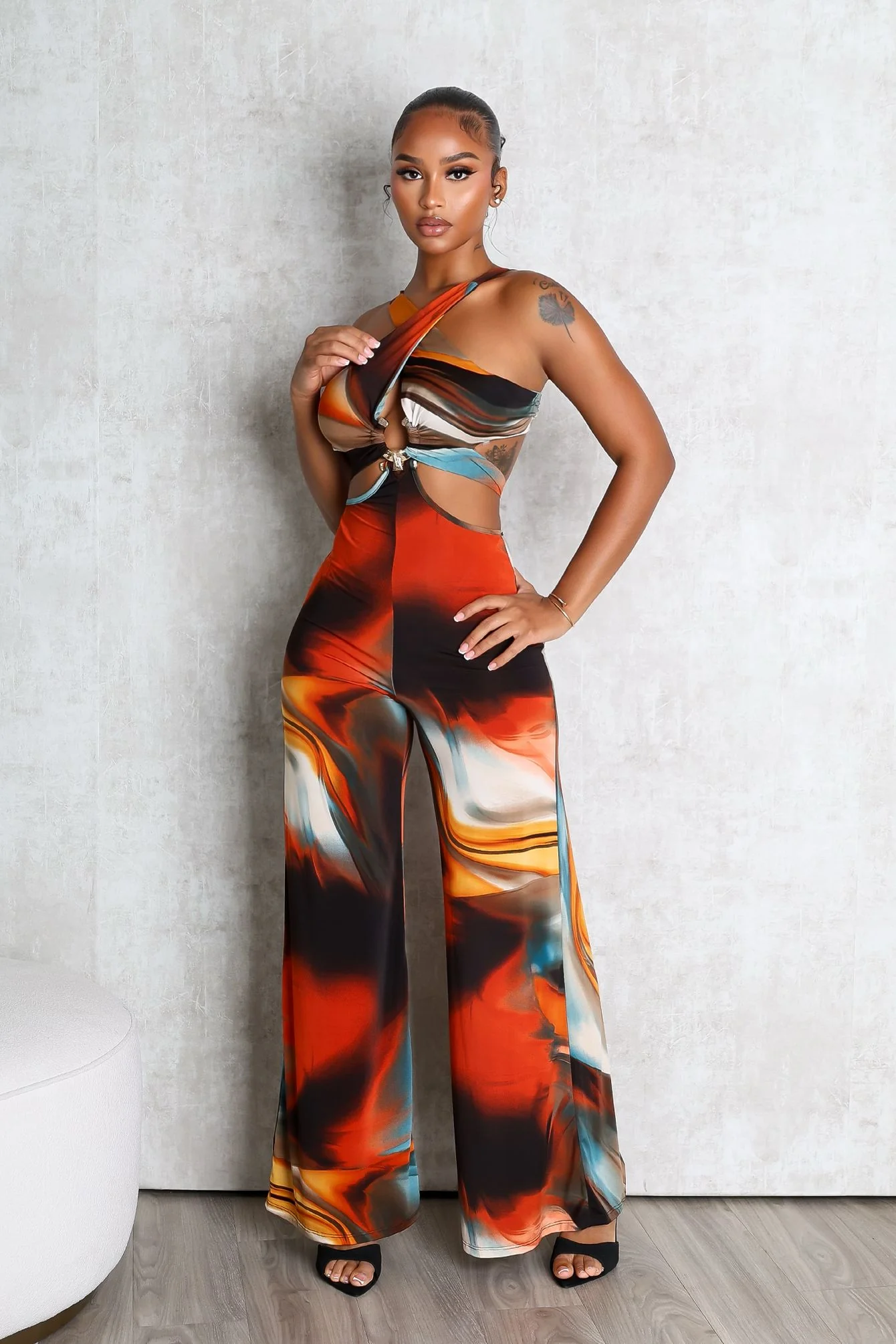 Lavia Halter Cut Out Jumpsuit