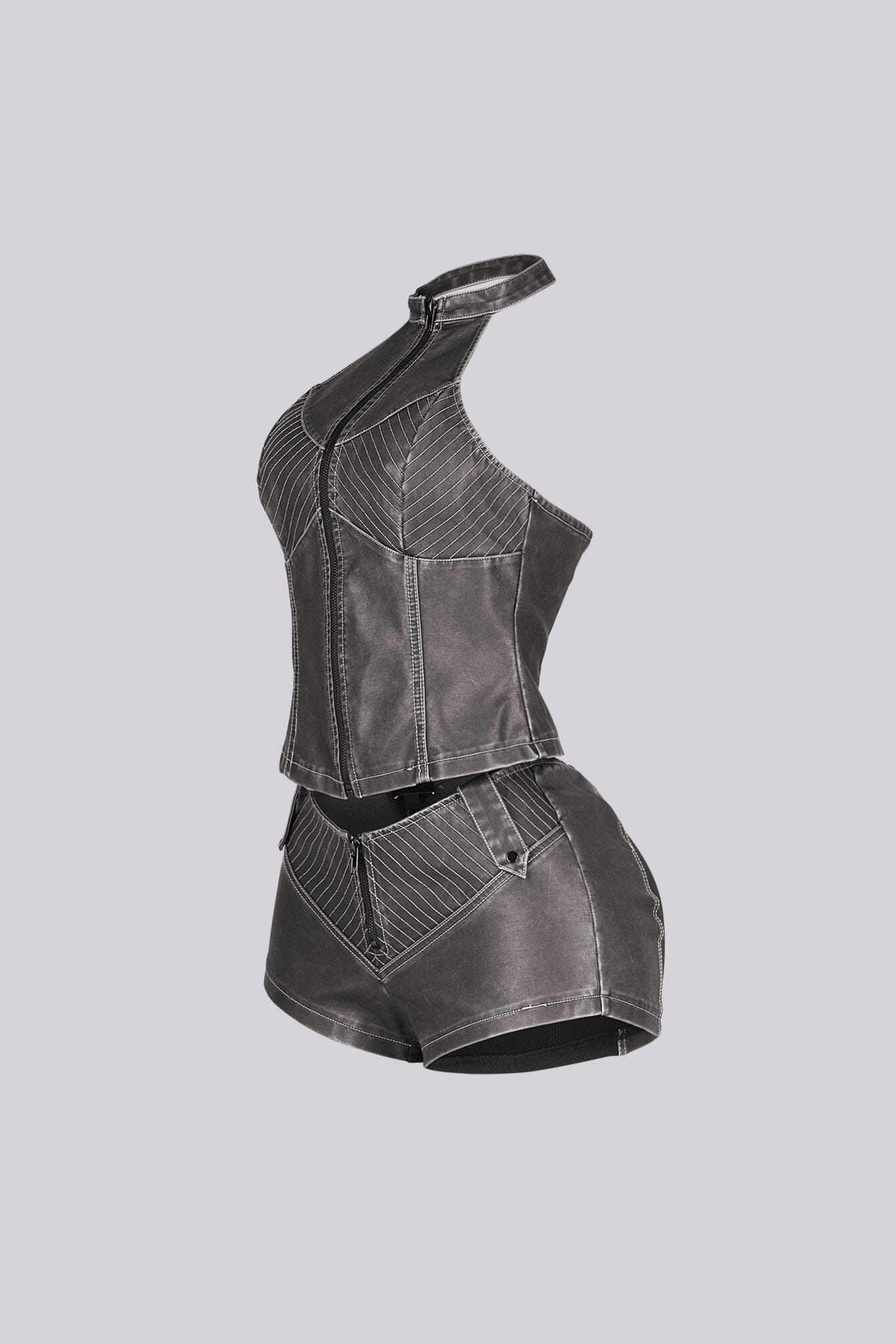 4509-Mono-Faux-Leather-Halter-Top-Shorts-SET-10.jpg Mono Faux Leather Halter Top & Shorts SET