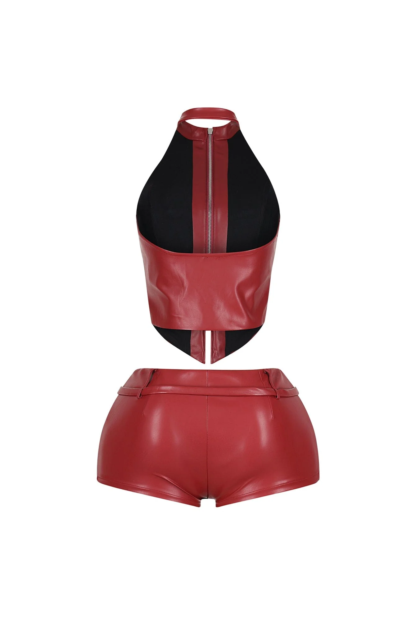 4531-Rhea-PU-Halter-Top-Shorts-SET-10.webp Rhea PU Halter Top & Shorts SET