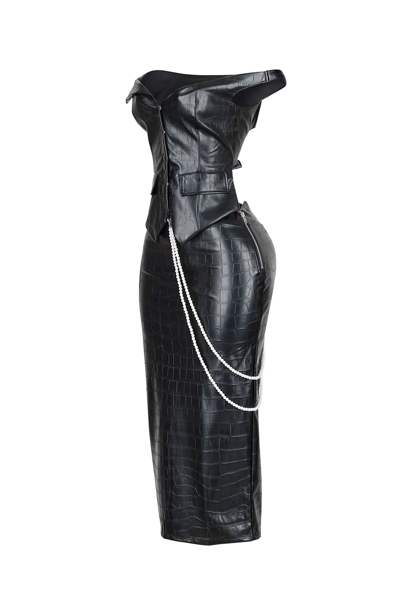 4538-Croc-Allure-Off-Shoulder-Top-Skirt-SET-4.webp Croc Allure Off Shoulder Top & Skirt SET