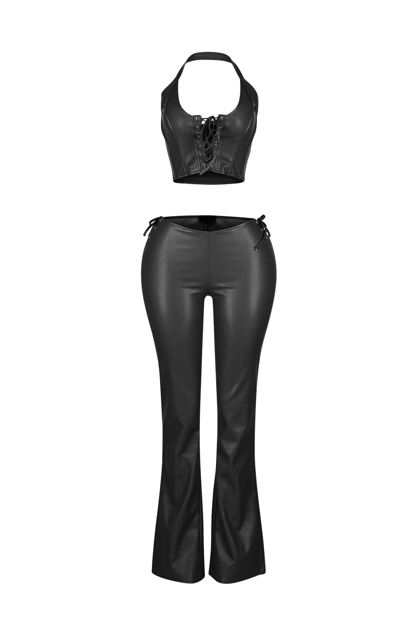 4568-Vegas-Vice-PU-Halter-Top-Pants-SET-5.webp Vegas Vice PU Halter Top & Pants SET