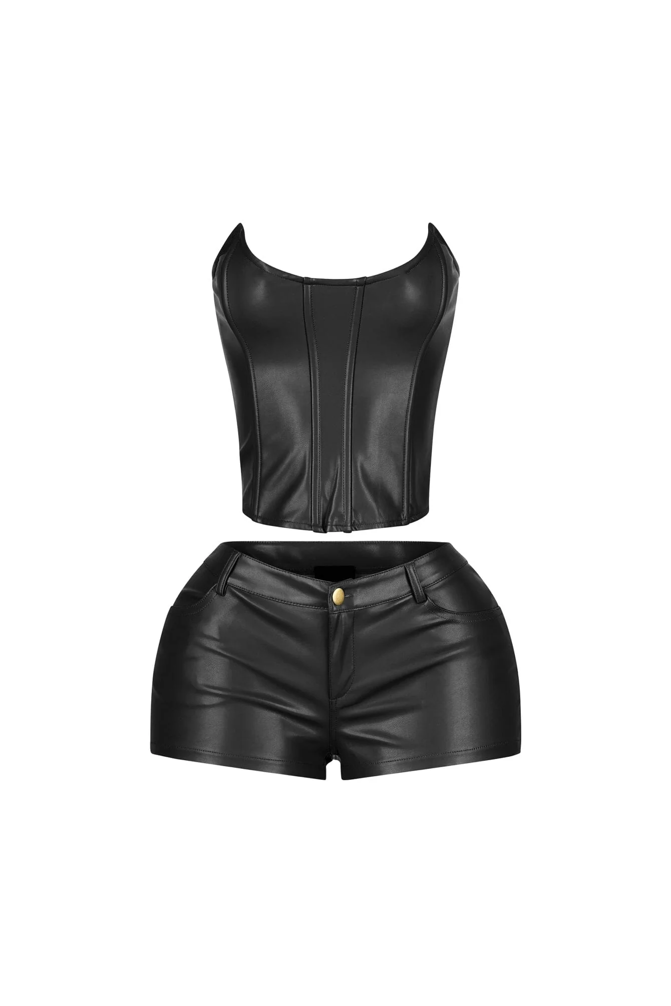 4582-Juha-PU-Corset-Top-Shorts-SET-5.webp Juha PU Corset Top & Shorts SET