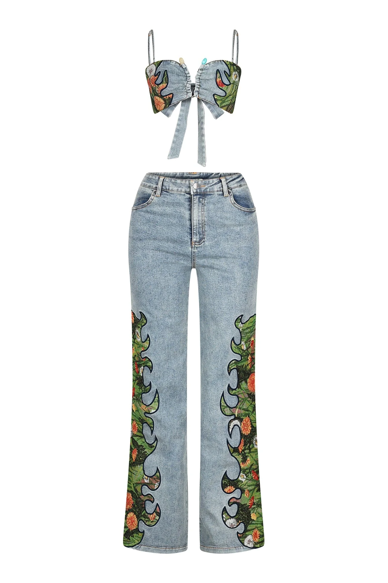 4650-Cactus-Blossom-Denim-Top-Pants-SET-4.webp Cactus Blossom Denim Top & Pants SET