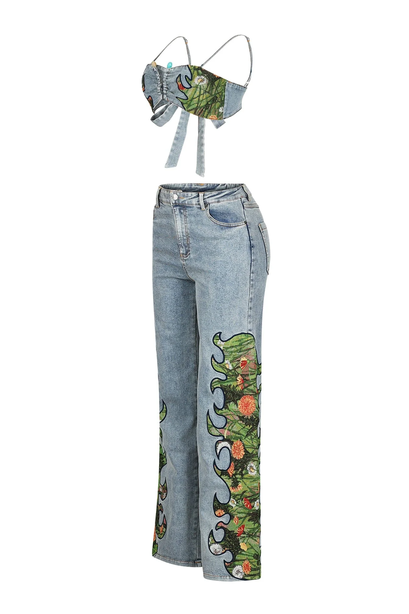4650-Cactus-Blossom-Denim-Top-Pants-SET-5.webp Cactus Blossom Denim Top & Pants SET