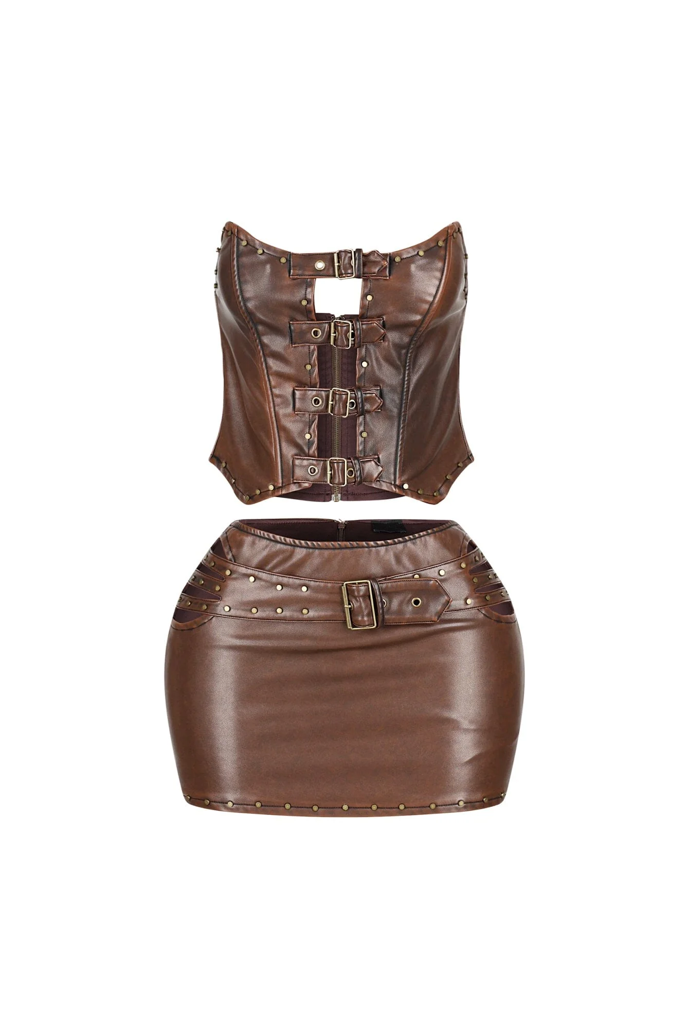 4654-Nyssa-Leather-Grommets-Top-Skirt-SET-4.webp Nyssa Leather Grommets Top & Skirt SET