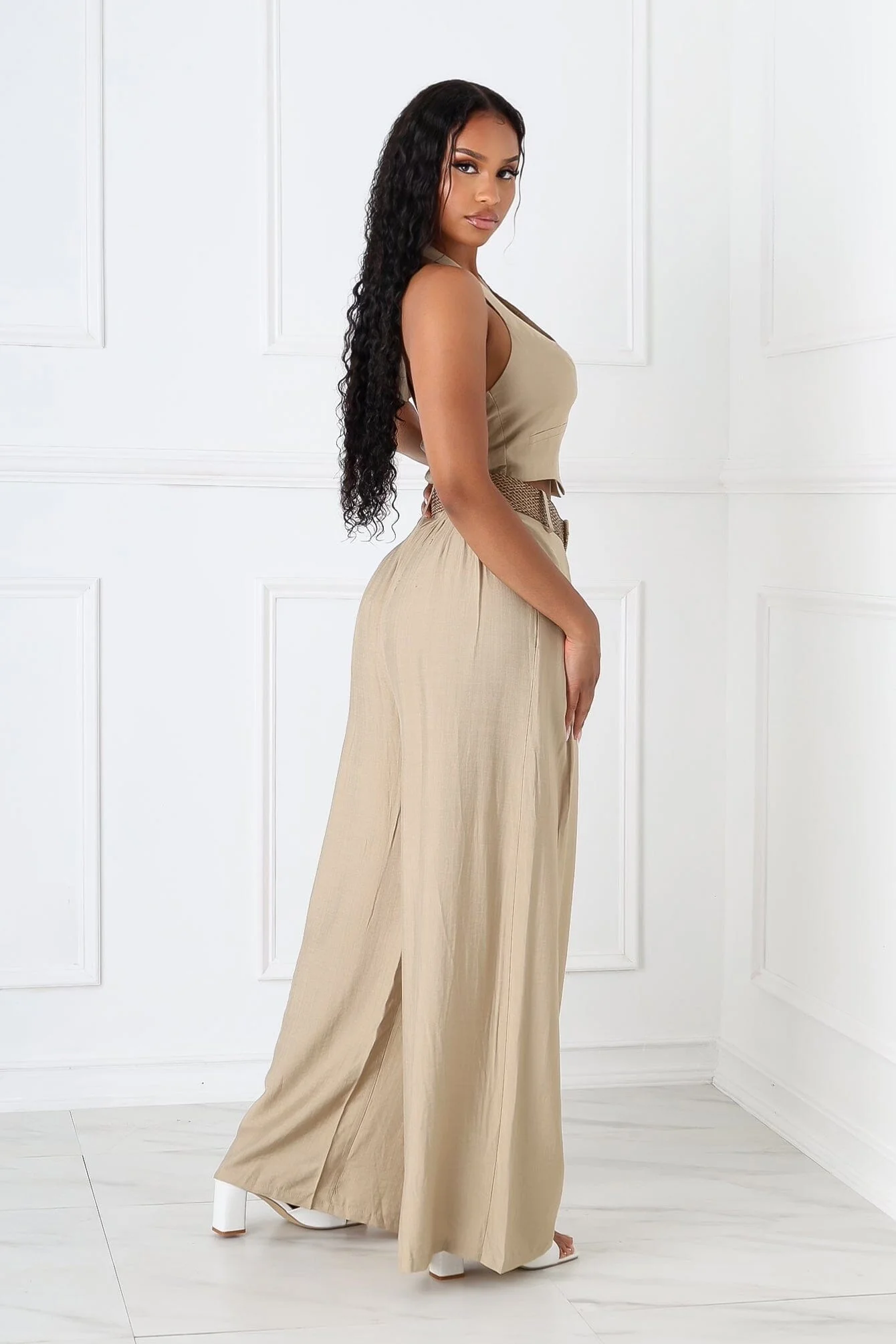 Vienna Halter Vest & Pants SET