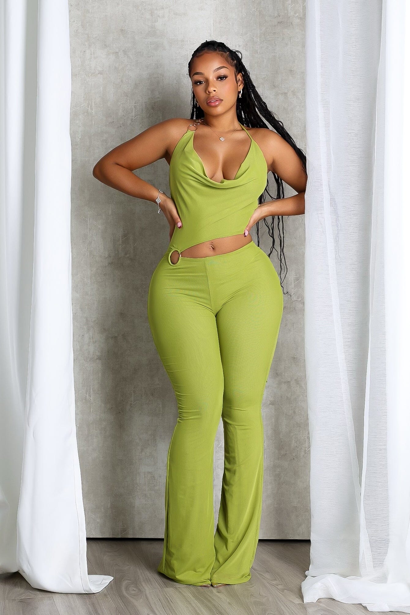 Shiva O Ring Cut Out Detail Jumpsuit