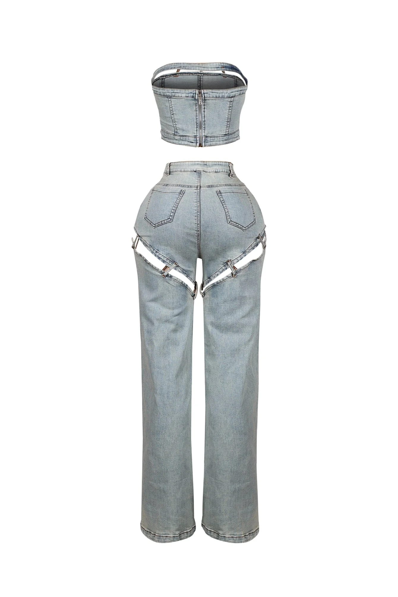 4820-Jett-Denim-Tube-Top-Cutout-Pants-SET-6.webp Jett Denim Tube Top & Cutout Pants SET