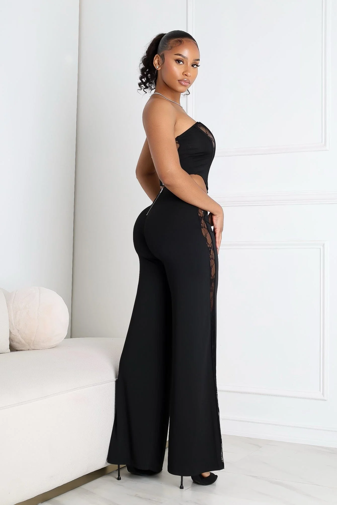 Cirelle Lace Corset Top & Pants SET