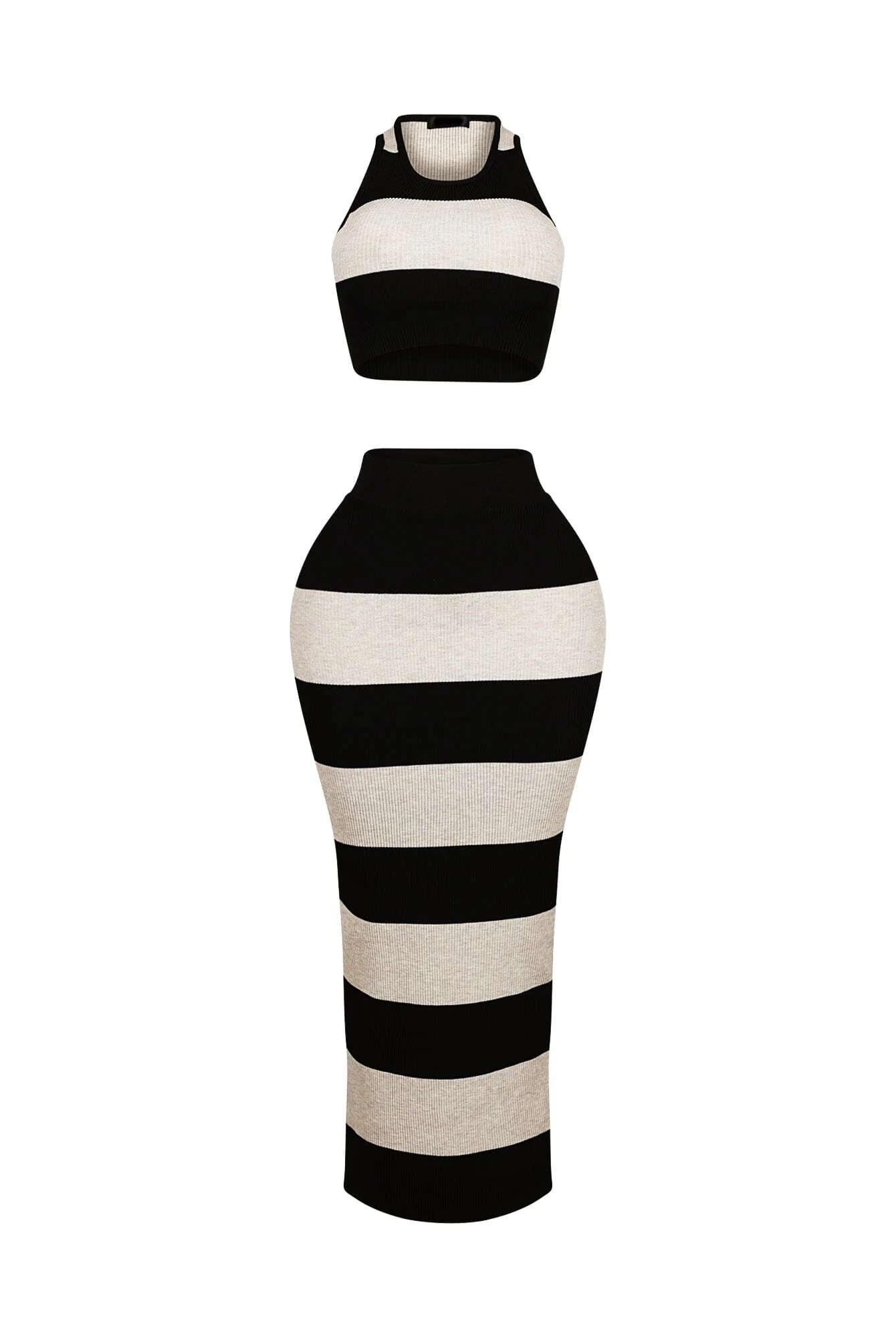 4923-Sophisticated-Knit-Striped-Top-Skirt-SET-3.webp Sophisticated Knit Striped Top & Skirt SET