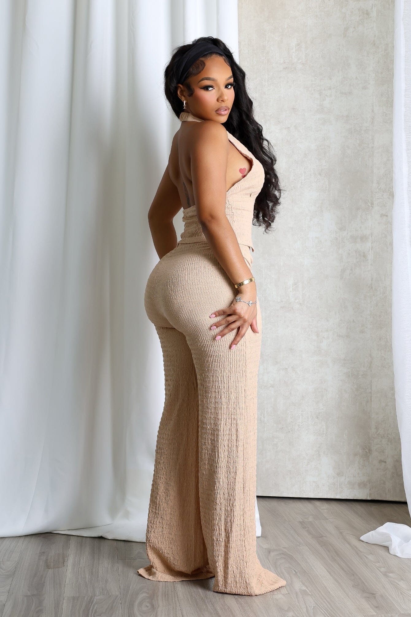 4949-Sleek-Motion-Metal-Halter-Top-Pants-SET-4.jpg Sleek Motion Metal Halter Top & Pants SET