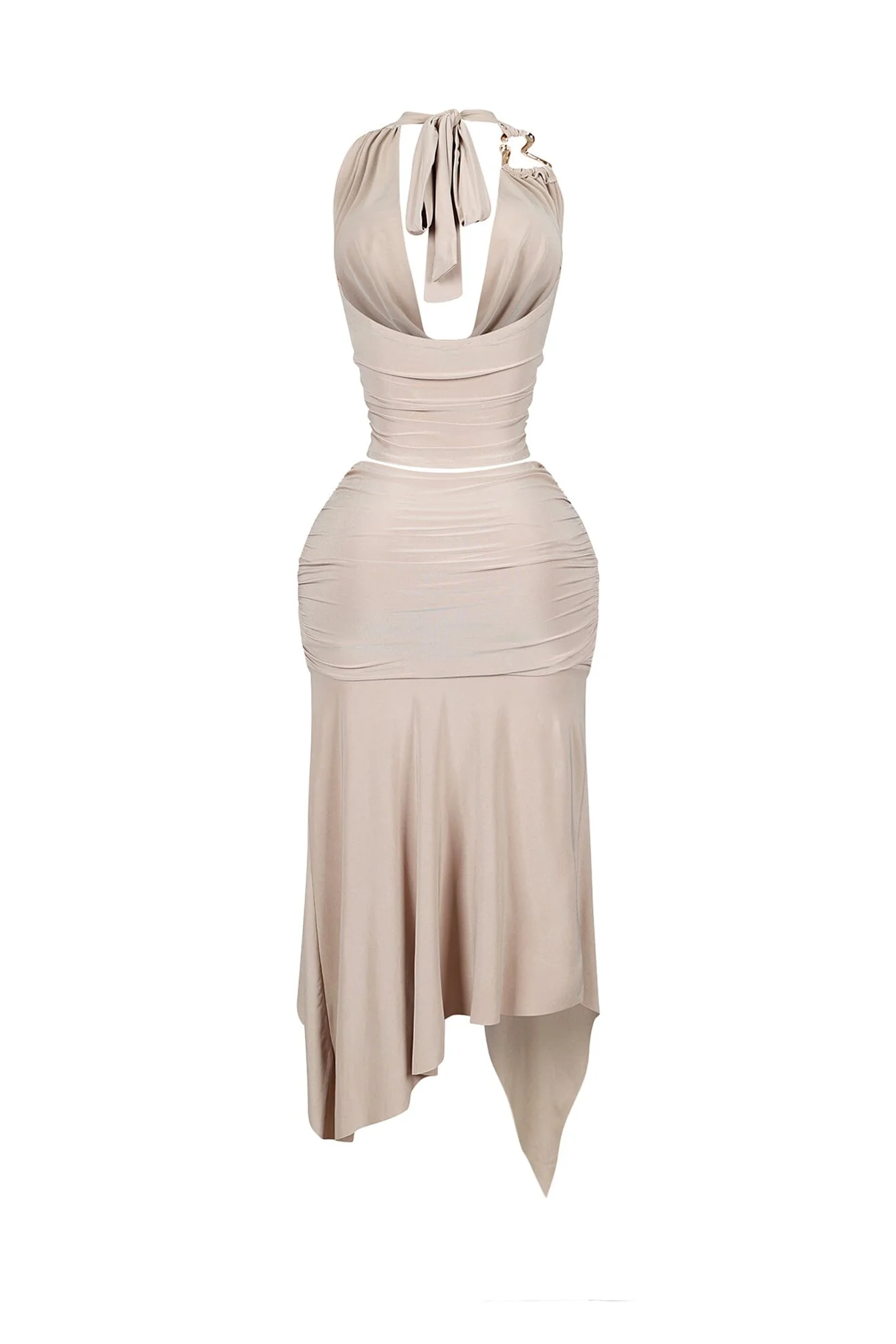 4959-Caroline-Gold-Metallic-Cowl-Neck-Top-Skirt-SET-10.webp Caroline Gold Metallic Cowl Neck Top & Skirt SET