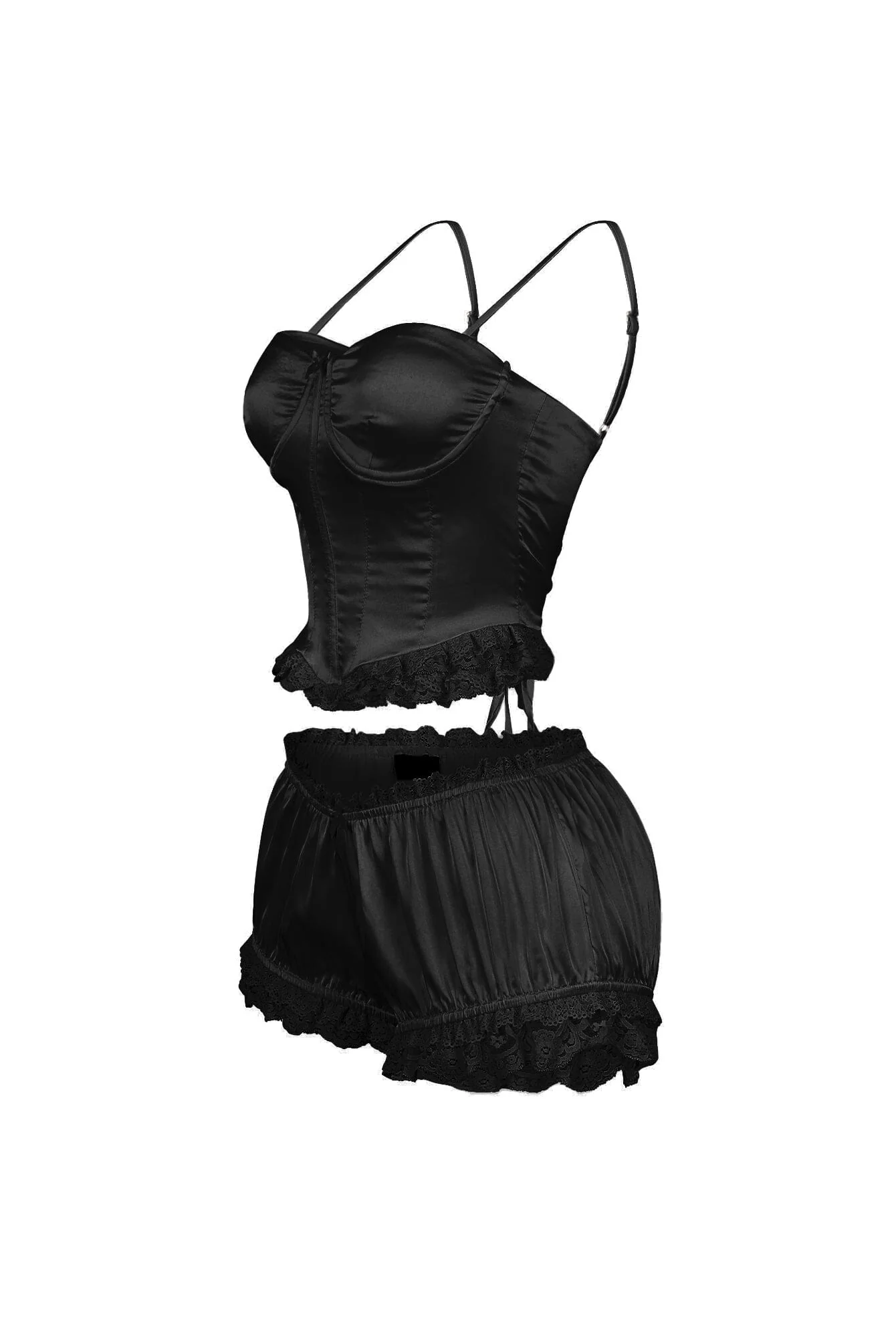 5093-Zeeba-Satin-Corset-Lace-Up-Top-Shorts-SET-8.webp Zeeba Satin Corset Lace Up Top & Shorts SET