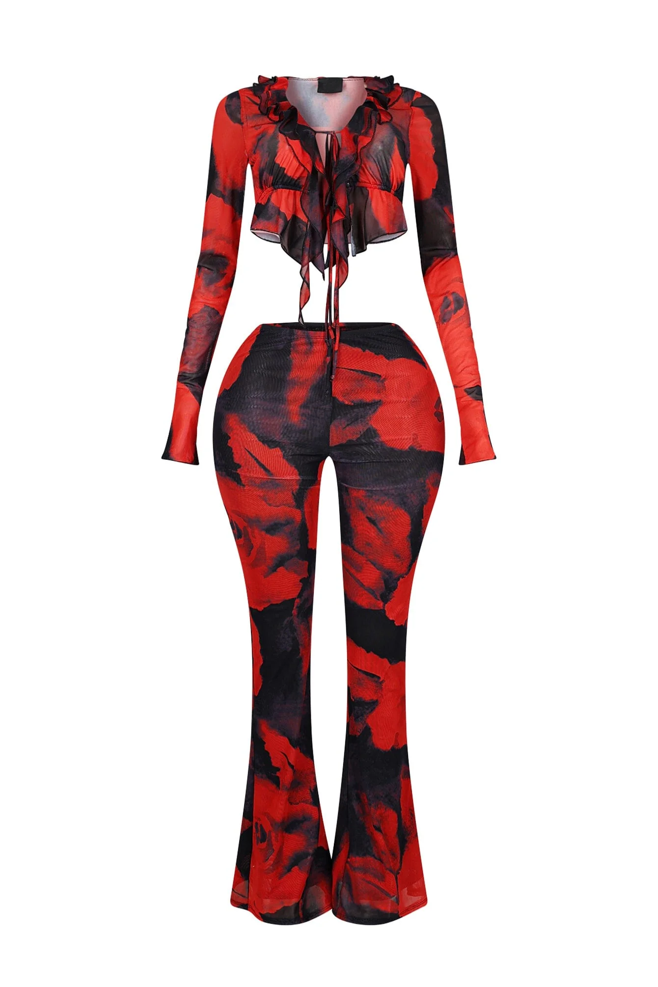 5136-Perry-Mesh-Print-Ruffle-Top-Pants-SET-4.webp Perry Mesh Print Ruffle Top & Pants SET