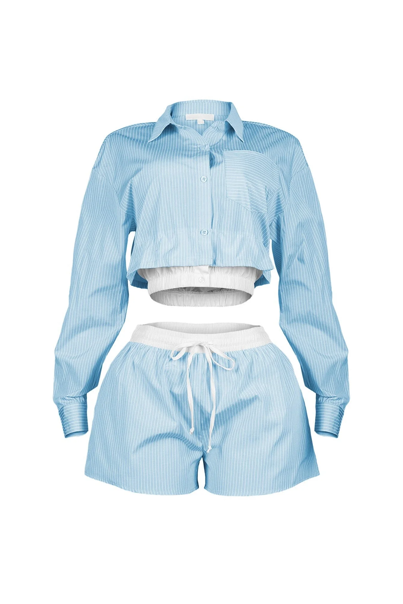 5168-Wesley-Pin-Stripe-Collared-Top-Shorts-SET-5.webp Wesley Pin Stripe Collared Top & Shorts SET
