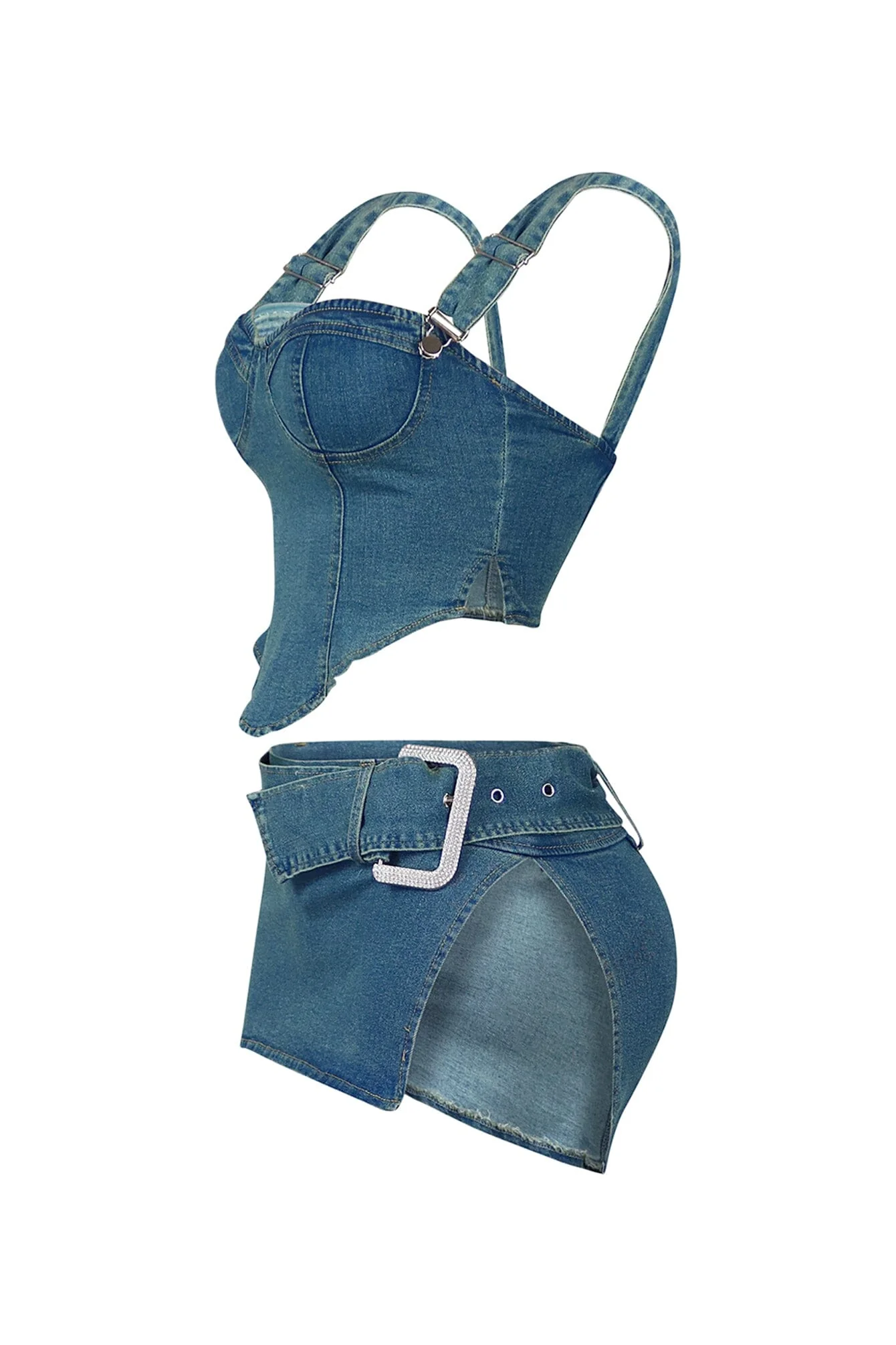 5337-Daniel-Washed-Denim-Corset-Skirt-SET-4.webp Daniel Washed Denim Corset & Skirt SET