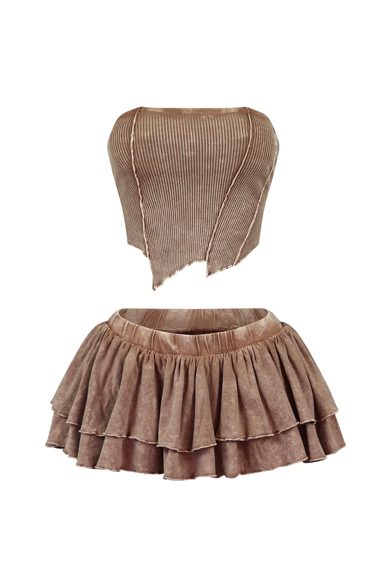 5383-Daria-Mineral-Washed-Tube-Top-Ruffled-Skirt-SET-3.webp Daria Mineral Washed Tube Top & Ruffled Skirt SET