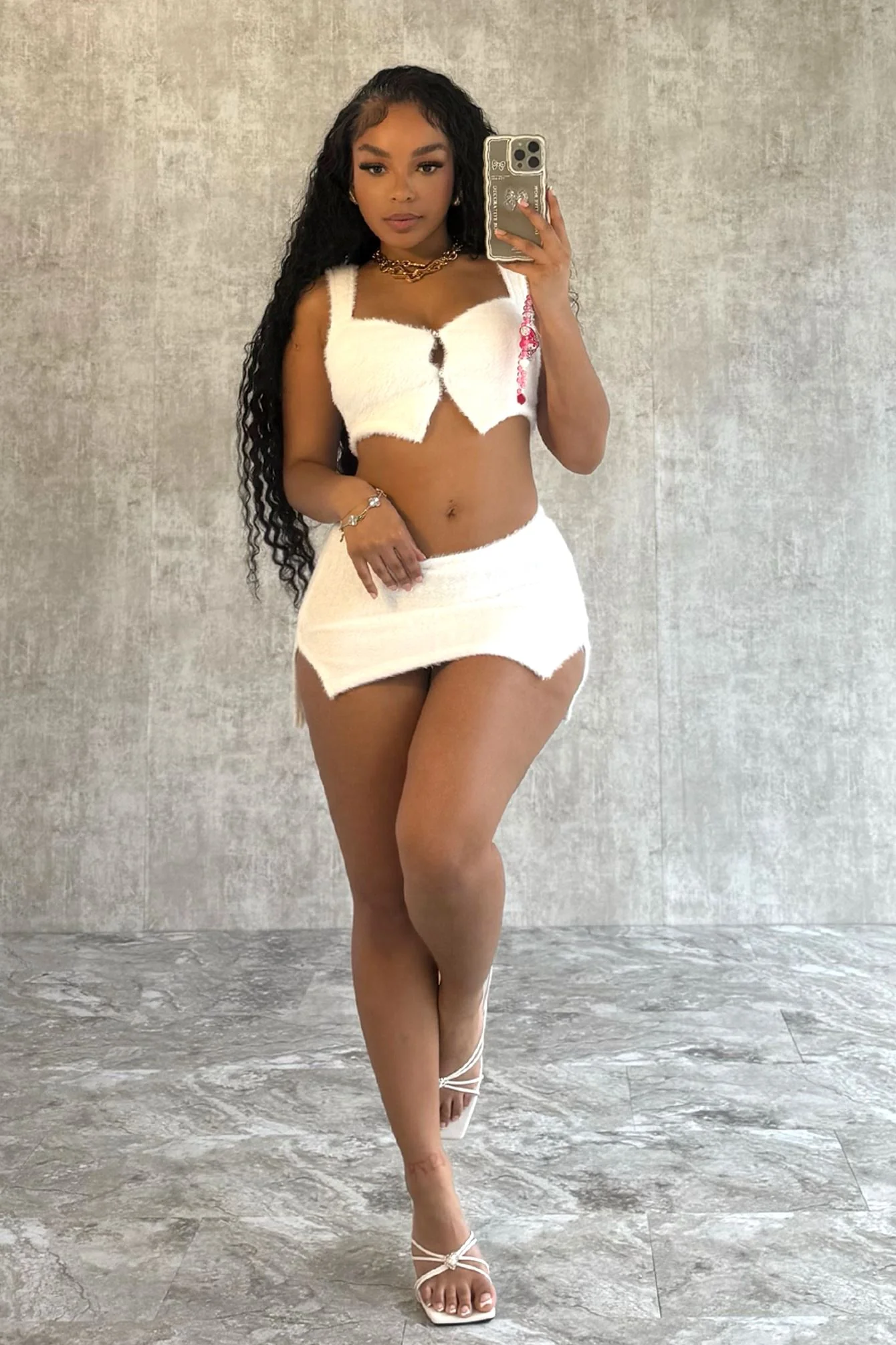 5399-Fuzzy-Feeling-Tank-Top-Skirt-SET-5.webp Fuzzy Feeling Tank Top & Skirt SET