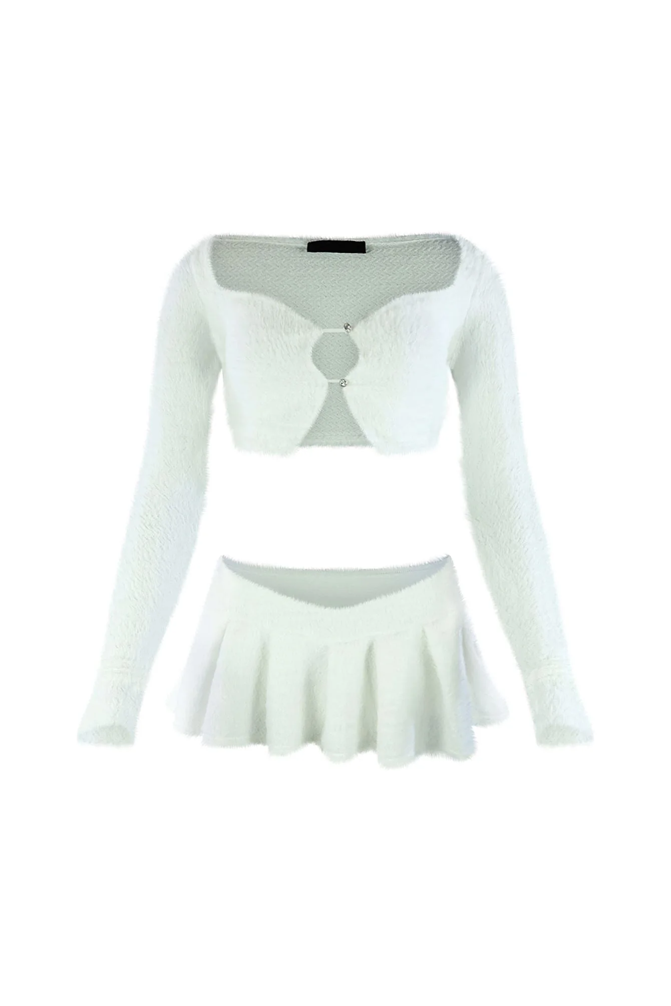 5420-As-Time-Goes-Fuzzy-Cardigan-Top-Skirt-SET-12.webp As Time Goes Fuzzy Cardigan Top & Skirt SET