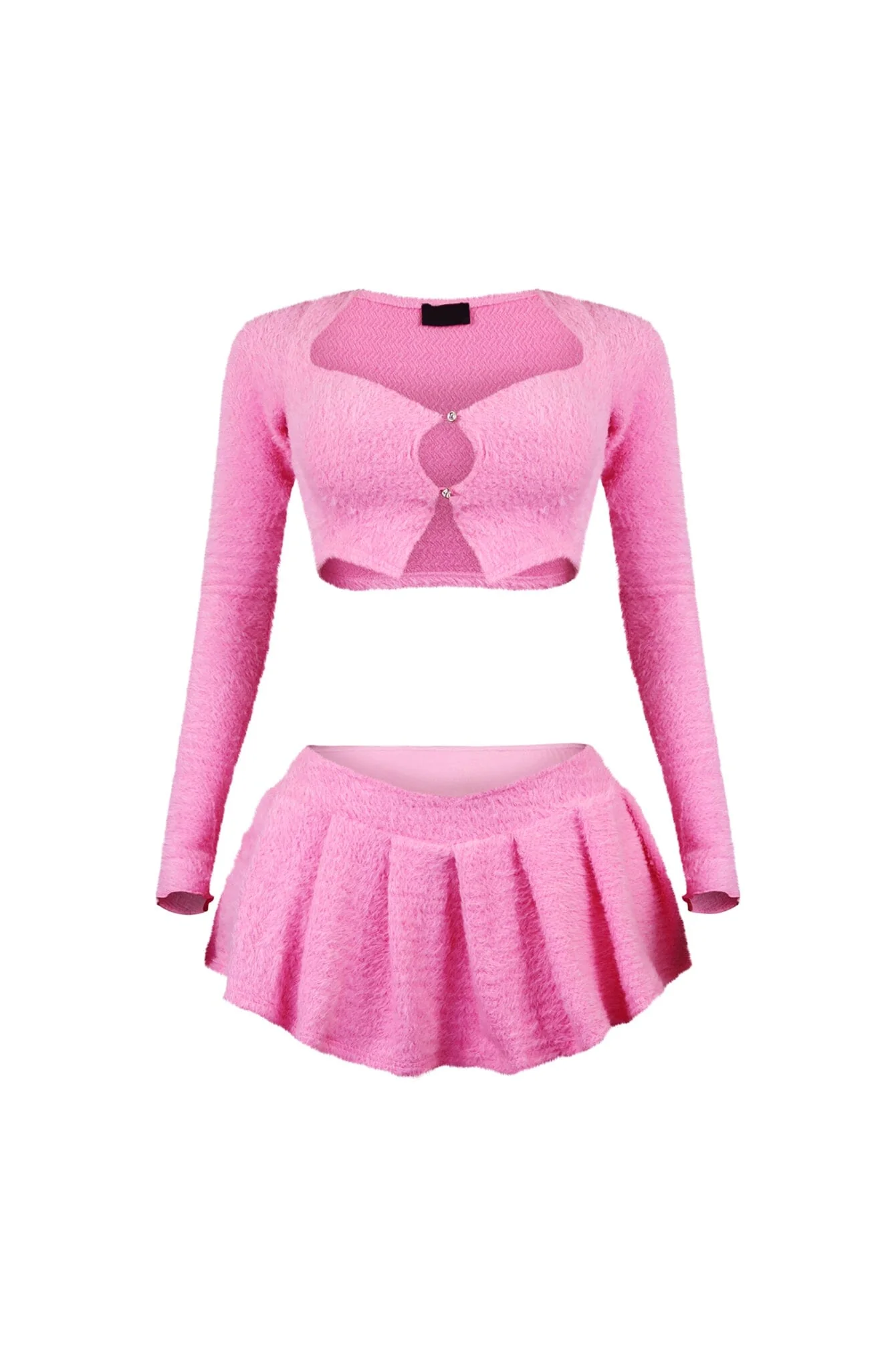 5420-As-Time-Goes-Fuzzy-Cardigan-Top-Skirt-SET-13.webp As Time Goes Fuzzy Cardigan Top & Skirt SET