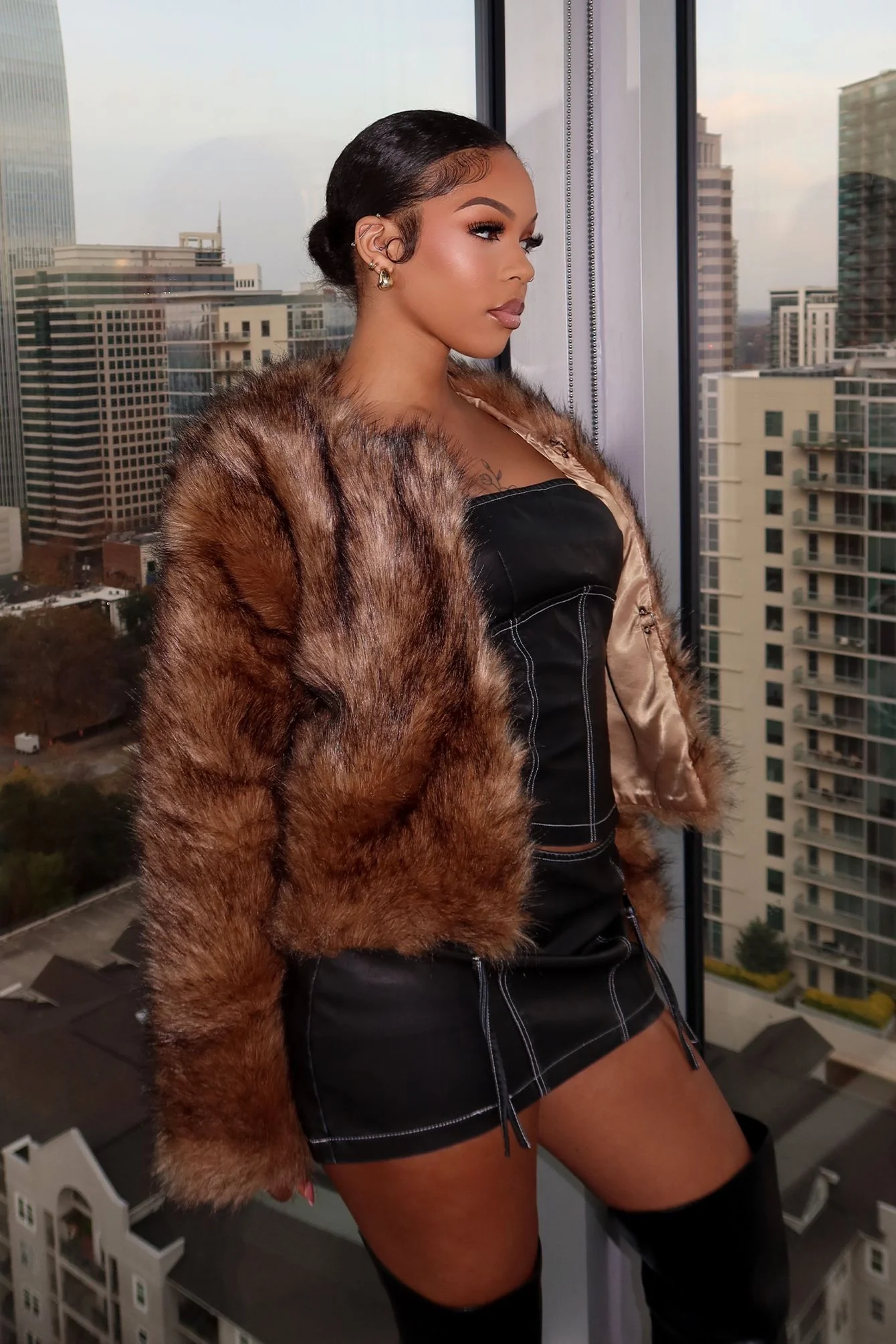 Base Theory Faux Fur Jacket