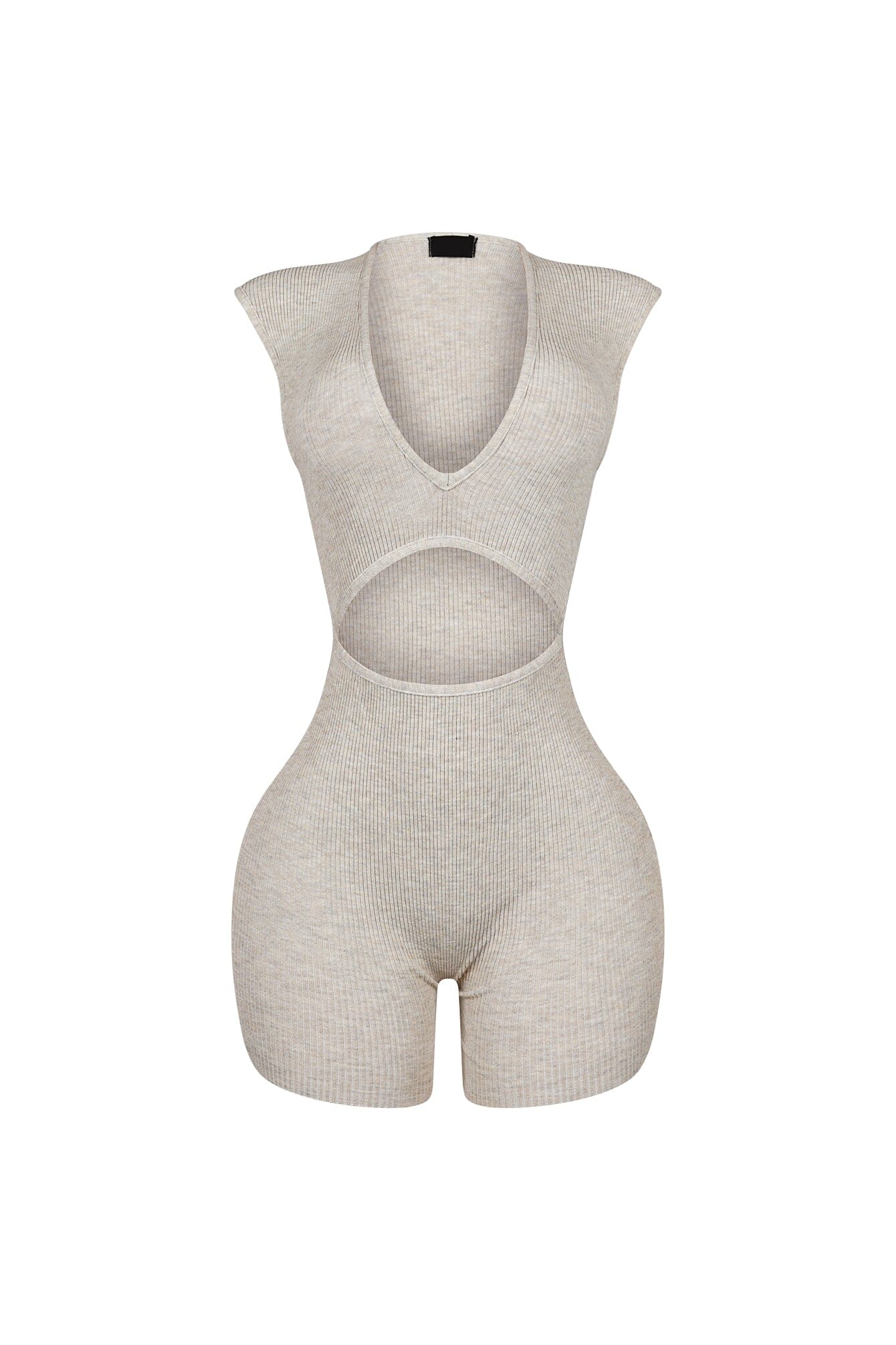 5535-Clara-Knit-Deep-V-Neck-Ribbed-Romper-9.jpg Clara Knit Deep V Neck Ribbed Romper