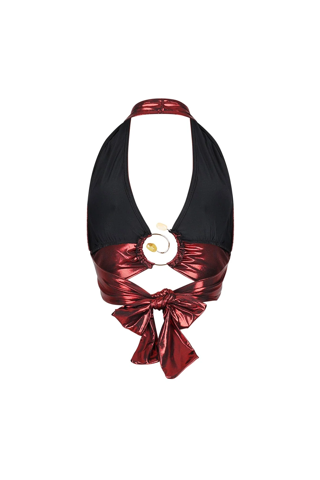 5697-Lustrous-Glow-Halter-Metallic-Top-5.webp Lustrous Glow Halter Metallic Top