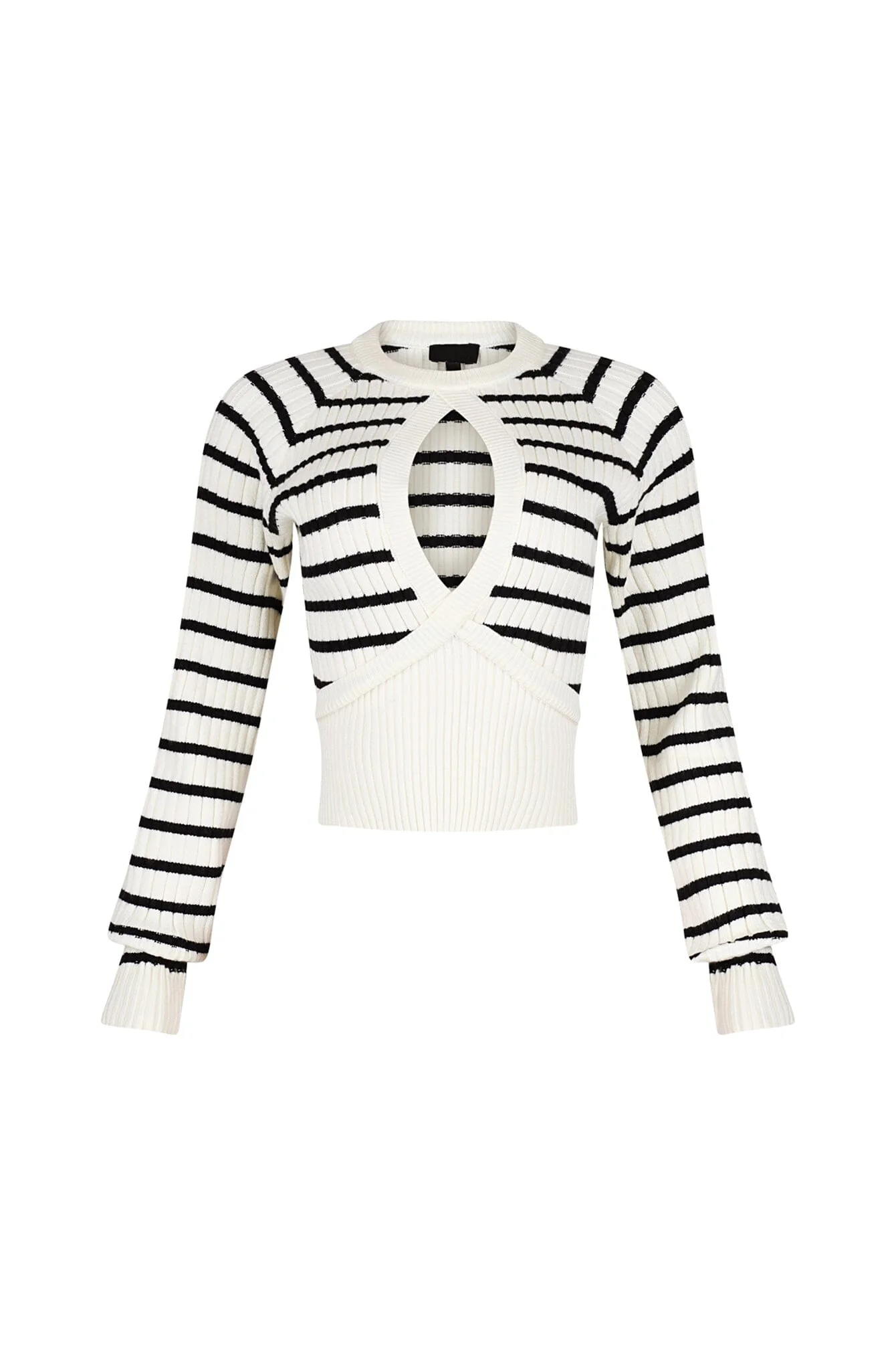 Breezy Touch Striped Knit Sweater