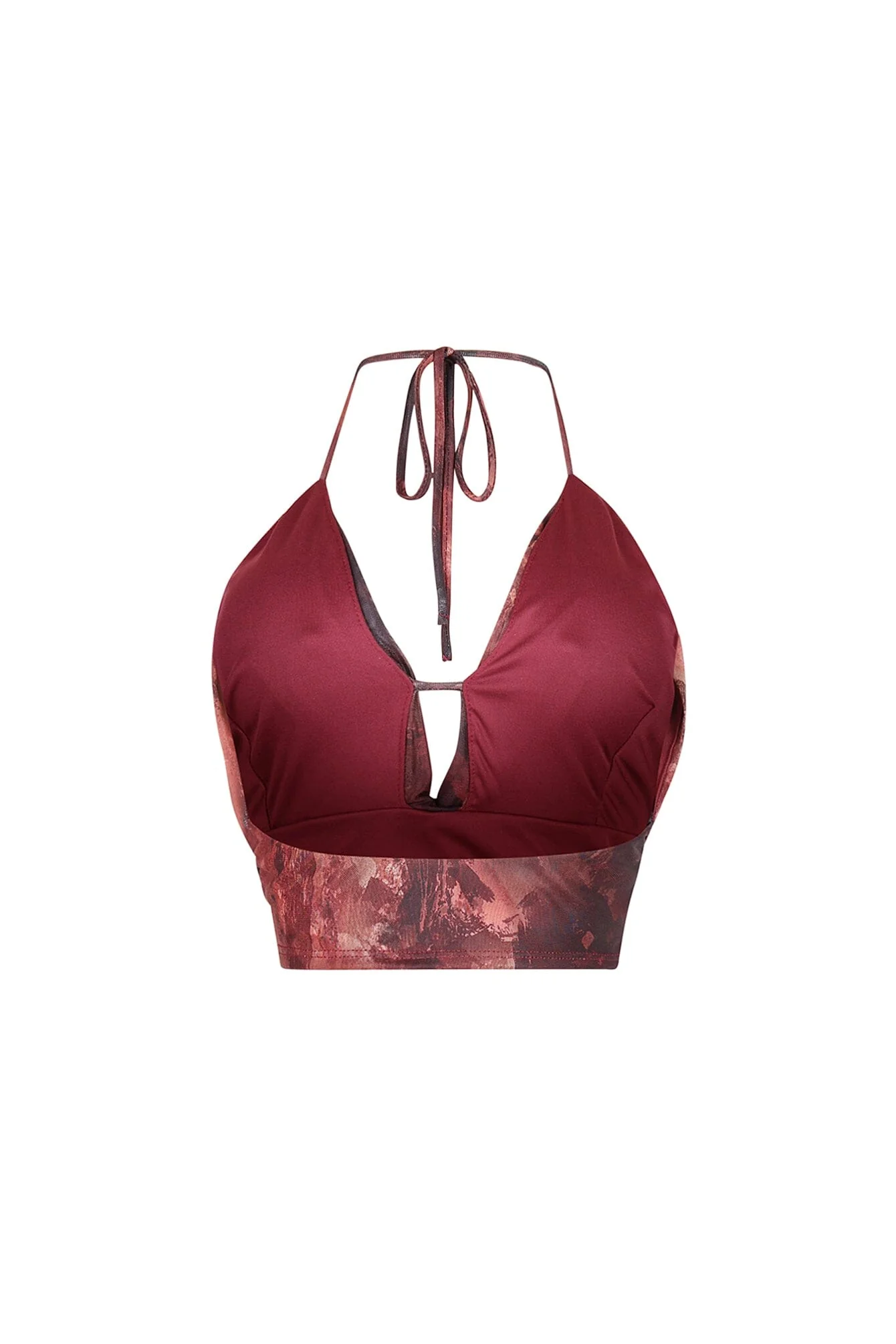 5776-Snappy-Mesh-Print-Halter-Neck-Tie-Top-5.webp Snappy Mesh Print Halter Neck Tie Top