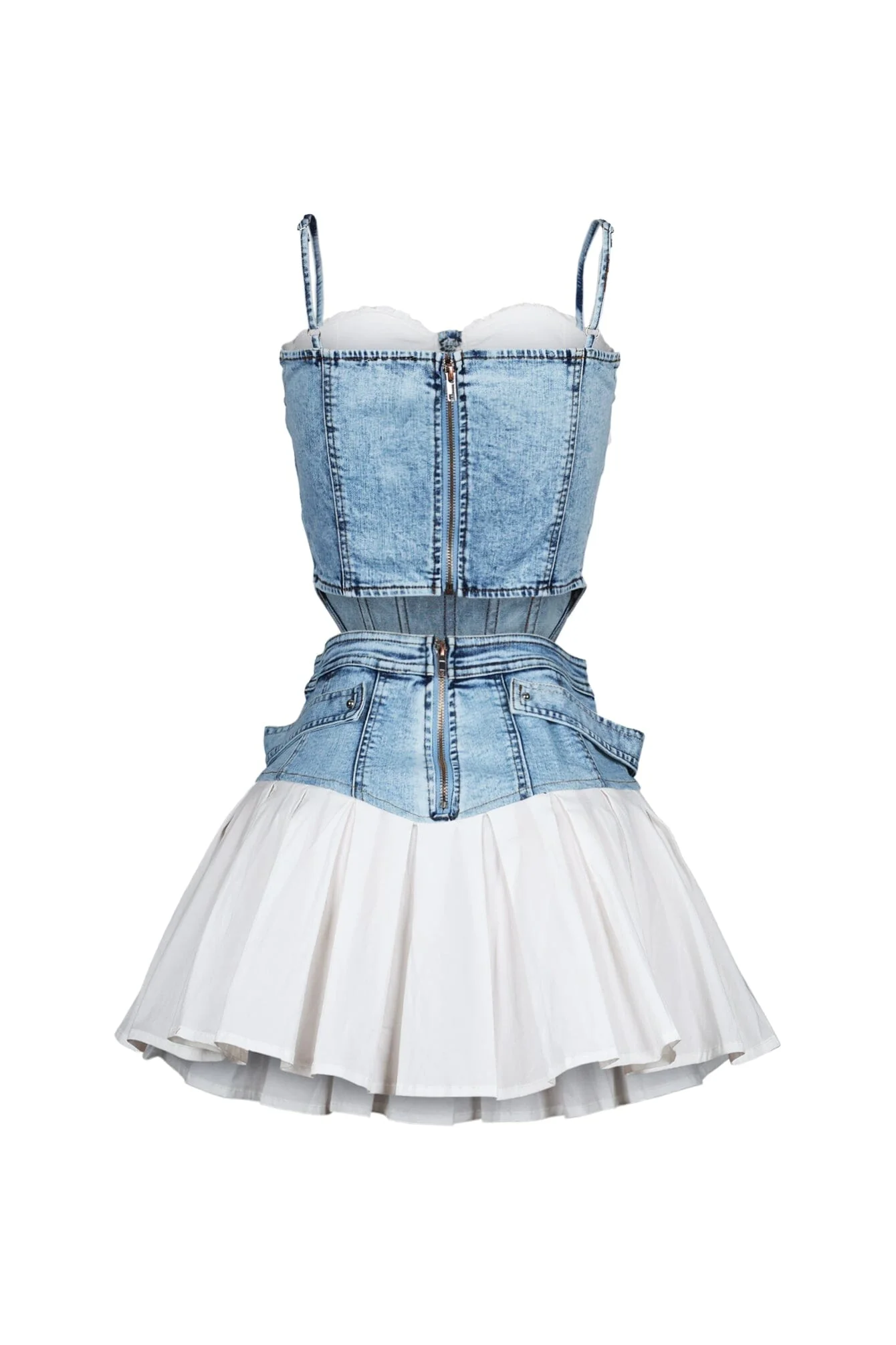 578-Melbourne-Poplin-Denim-Bustier-Top-Skirt-SET-6.webp Melbourne Poplin Denim Bustier Top & Skirt SET